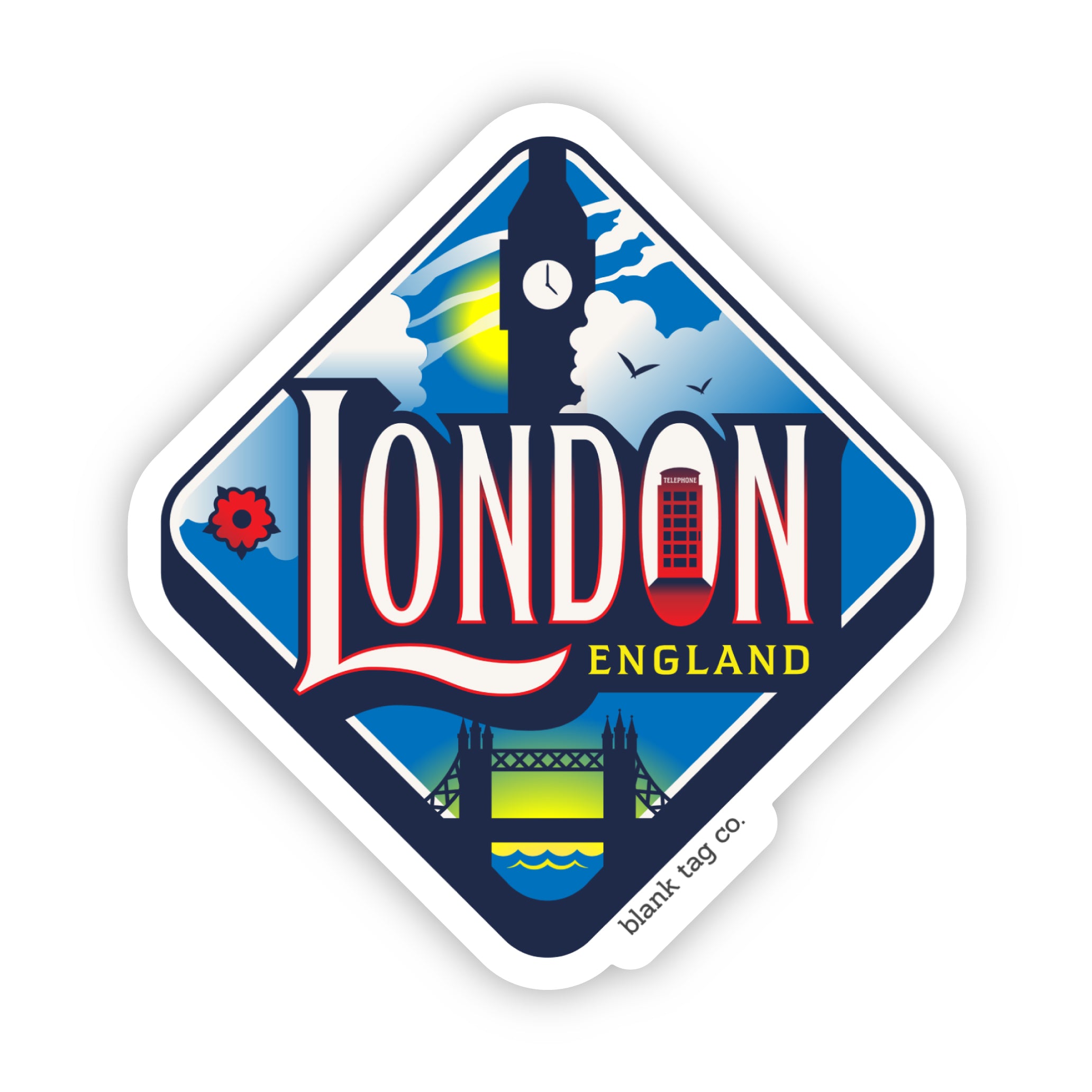 The London City Badge Sticker