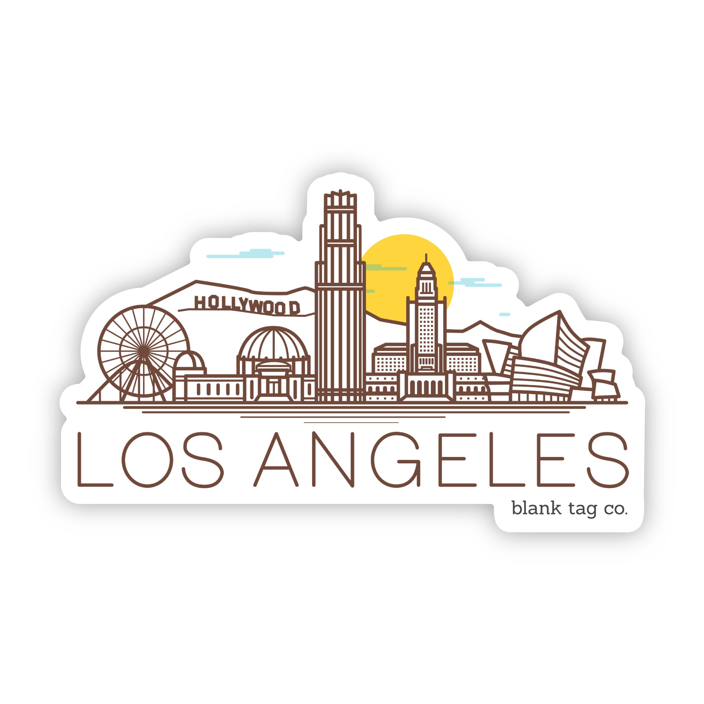 The Los Angeles Monuments Sticker