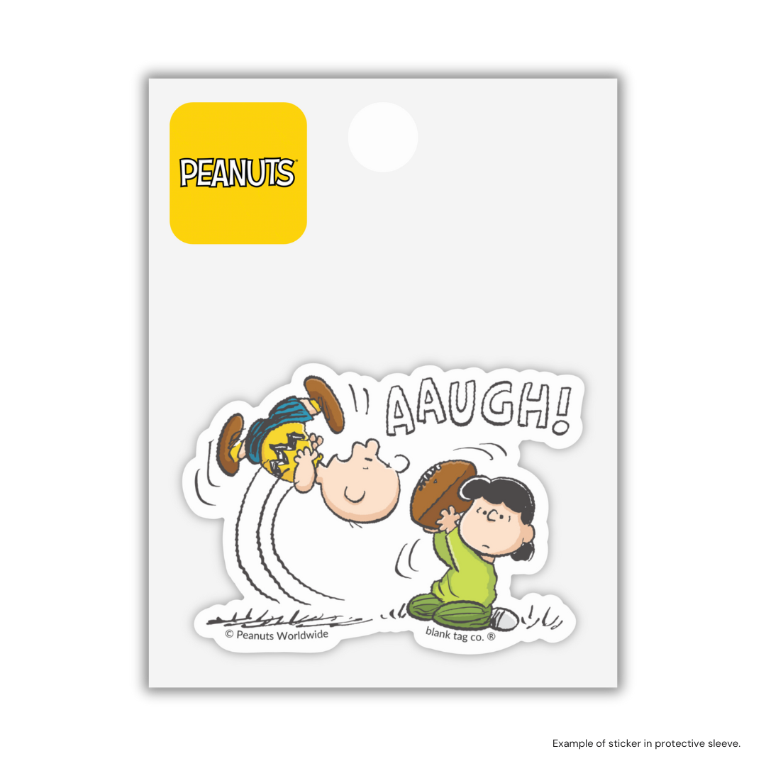 The Lucy Pulling The Football Sticker