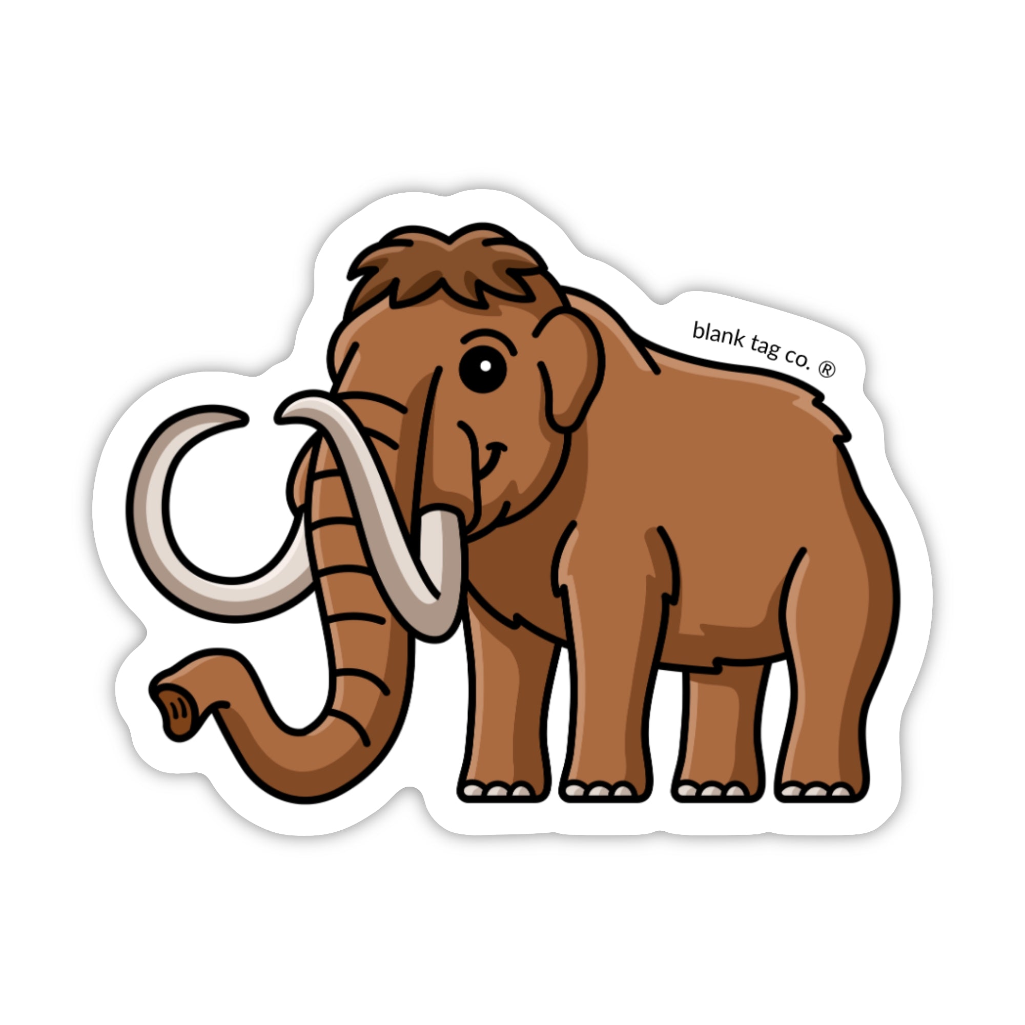 Blank Tag Co.® Waterproof Sticker - Mammoth
