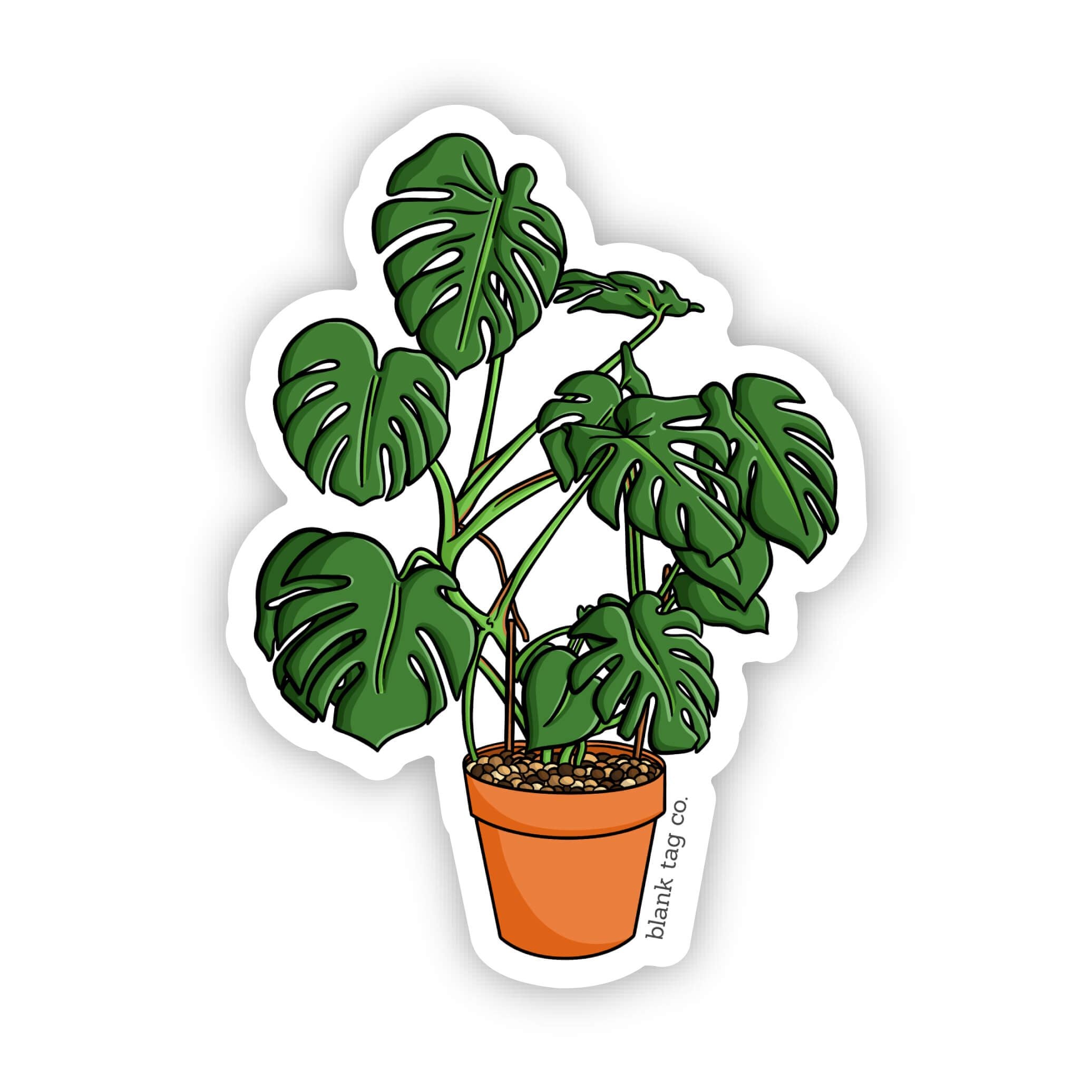 The Monstera Plant Sticker