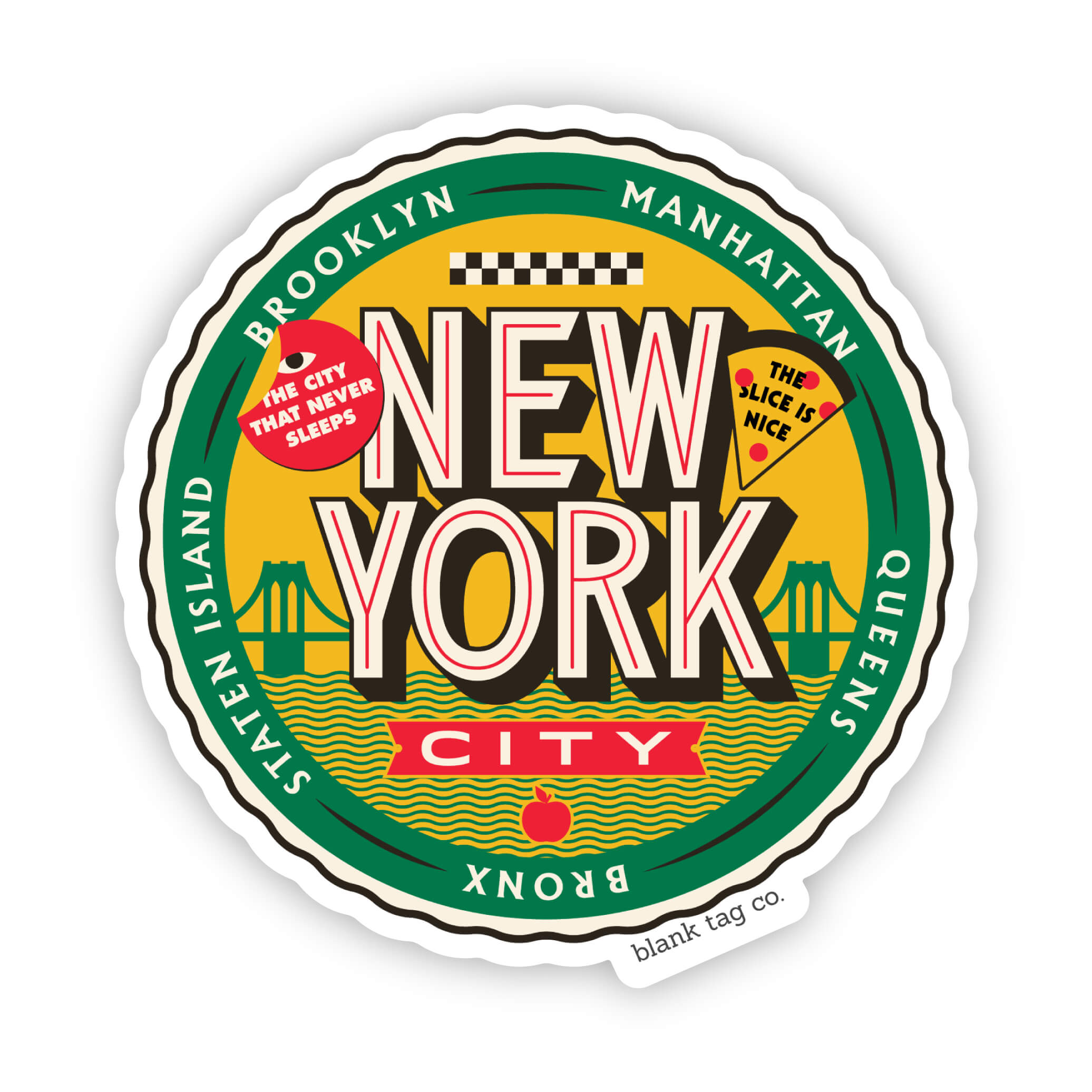 The New York City Badge Sticker