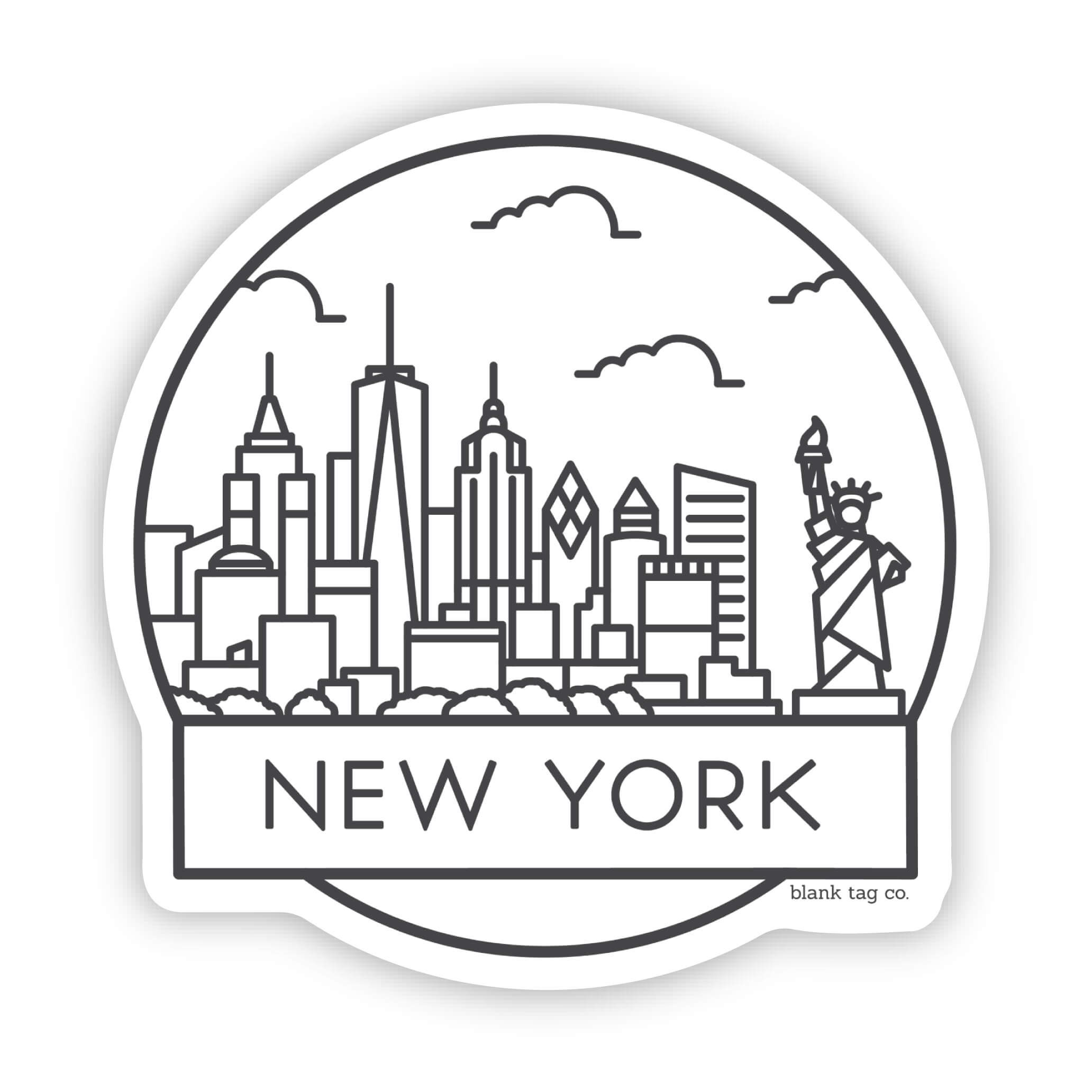 The New York Cityscape Sticker