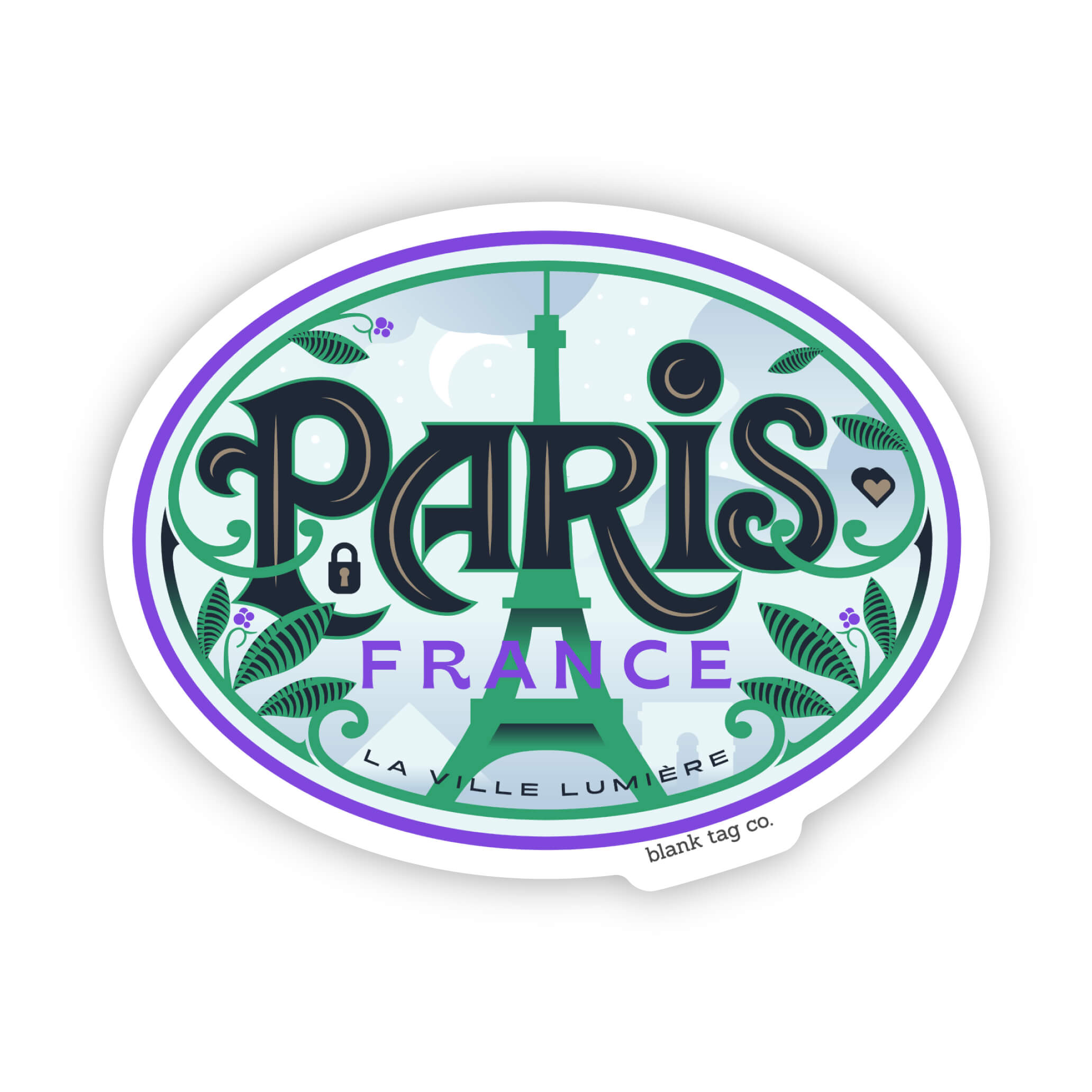 The Paris City Badge Sticker