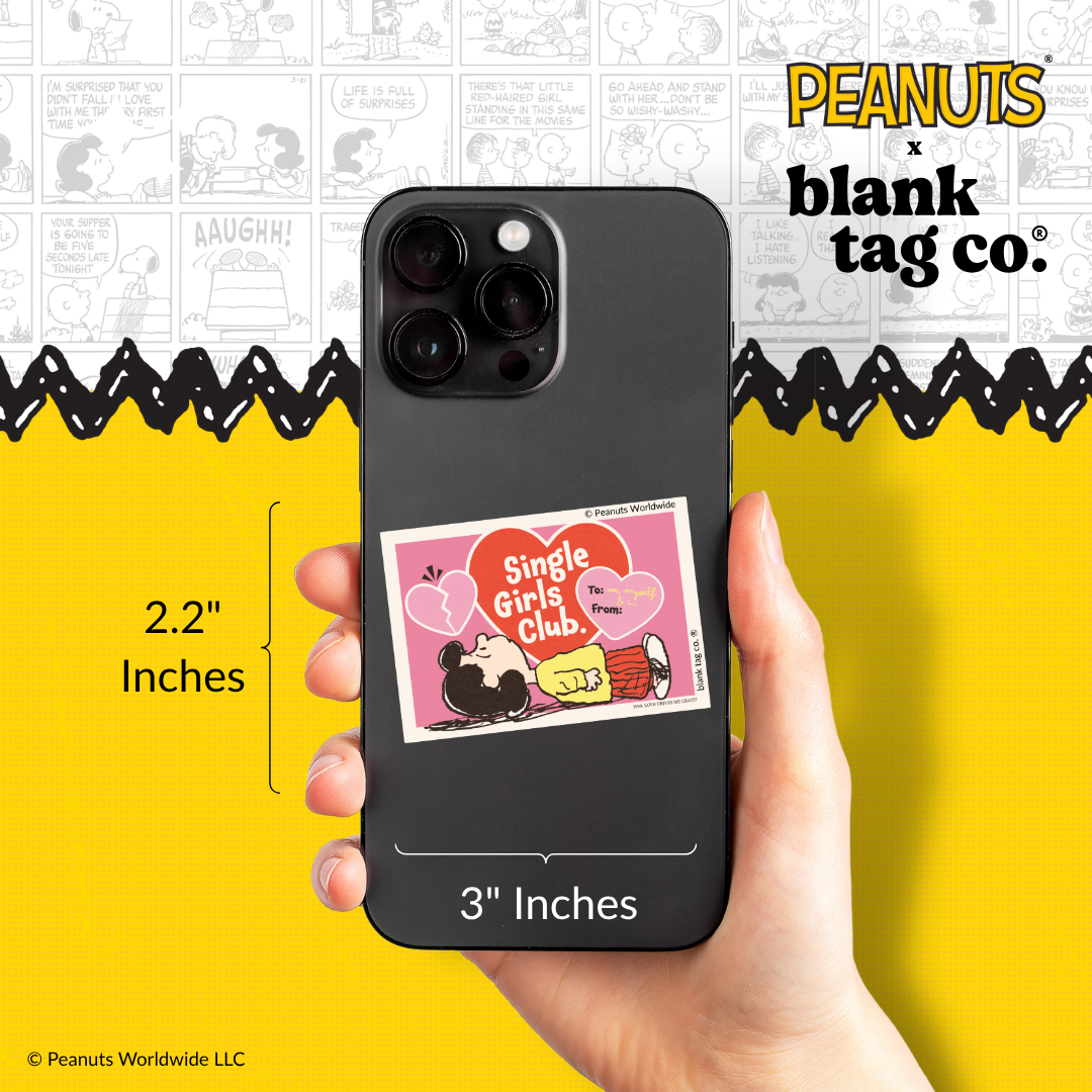 Peanuts® Waterproof Sticker - Single Girls Club