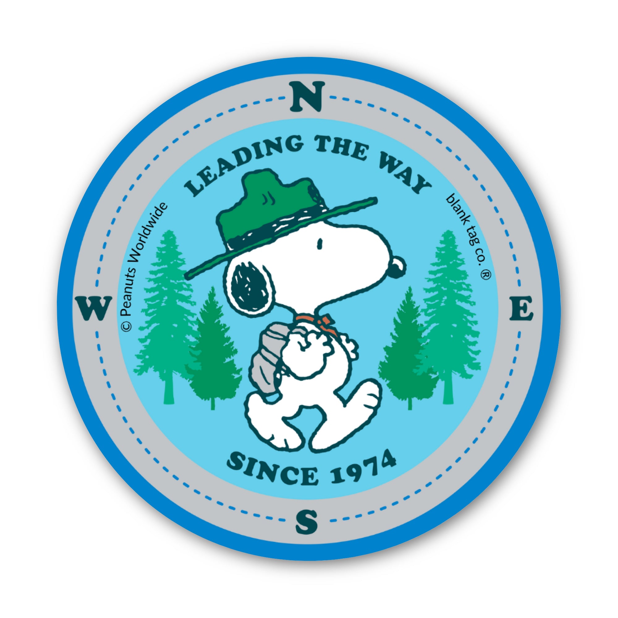 Peanuts® Waterproof Sticker - Leading The Way Beagles Scouts Badge