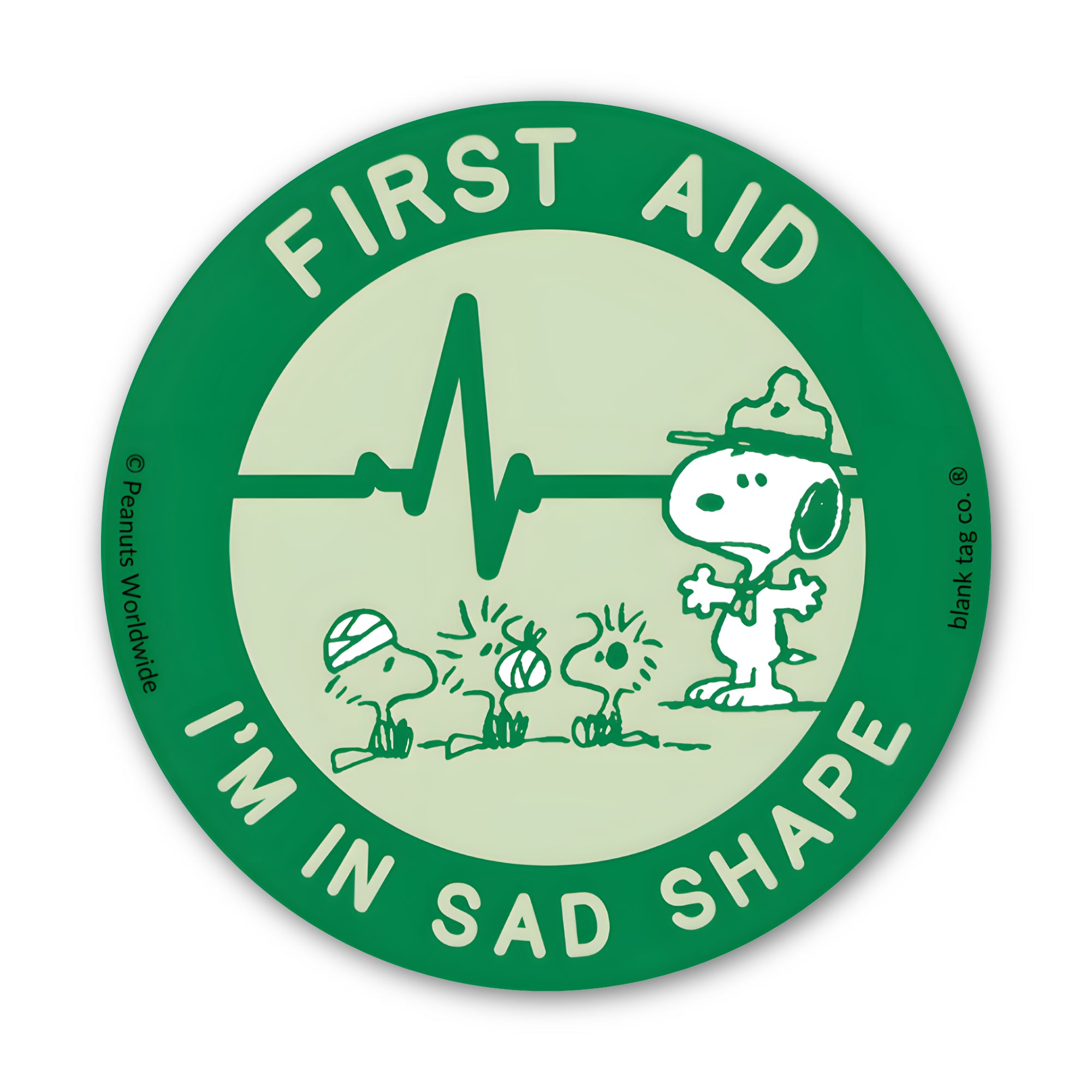 Peanuts® Waterproof Sticker - First Aid Beagle Scouts Badge