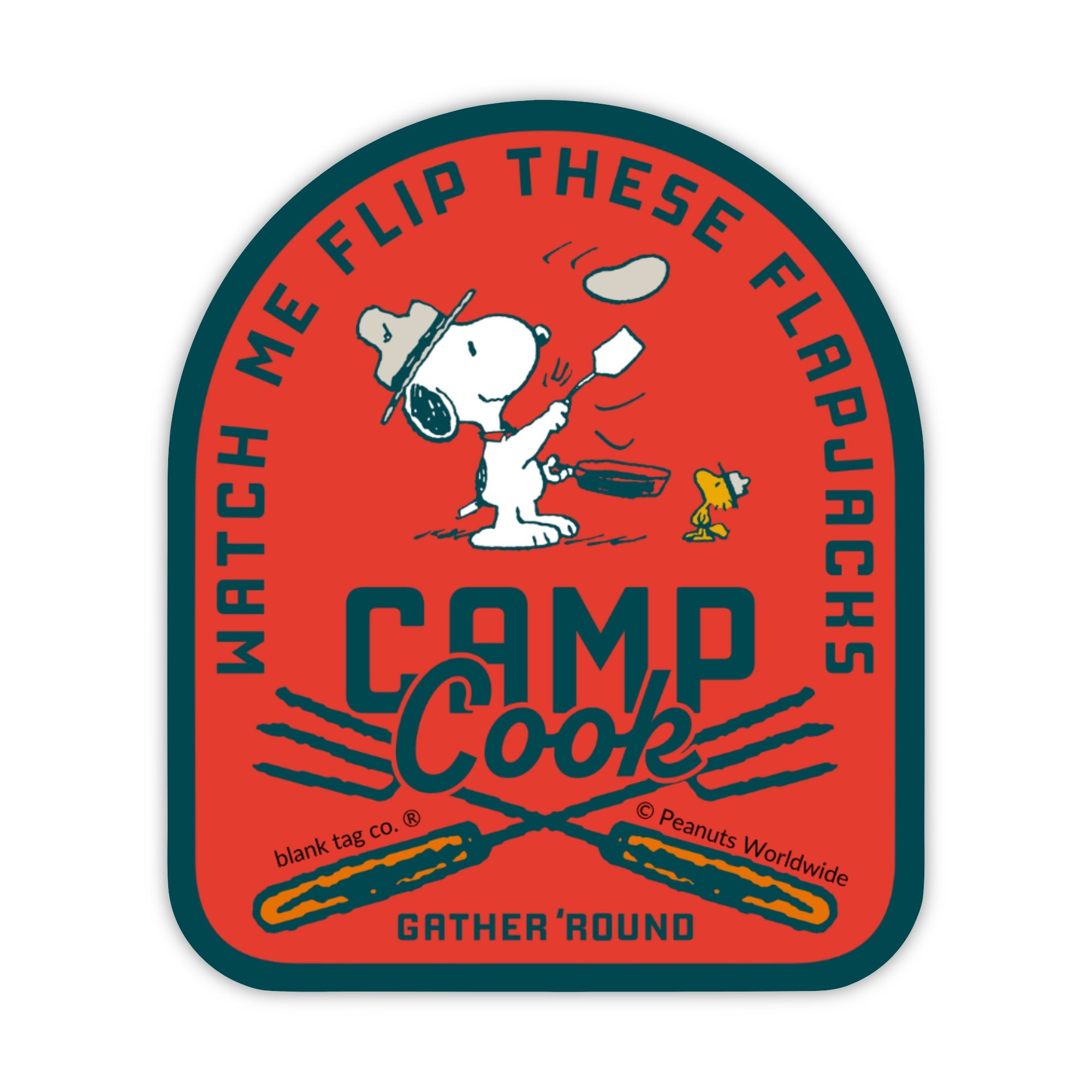 Peanuts® Waterproof Sticker - Camp Cook Badge
