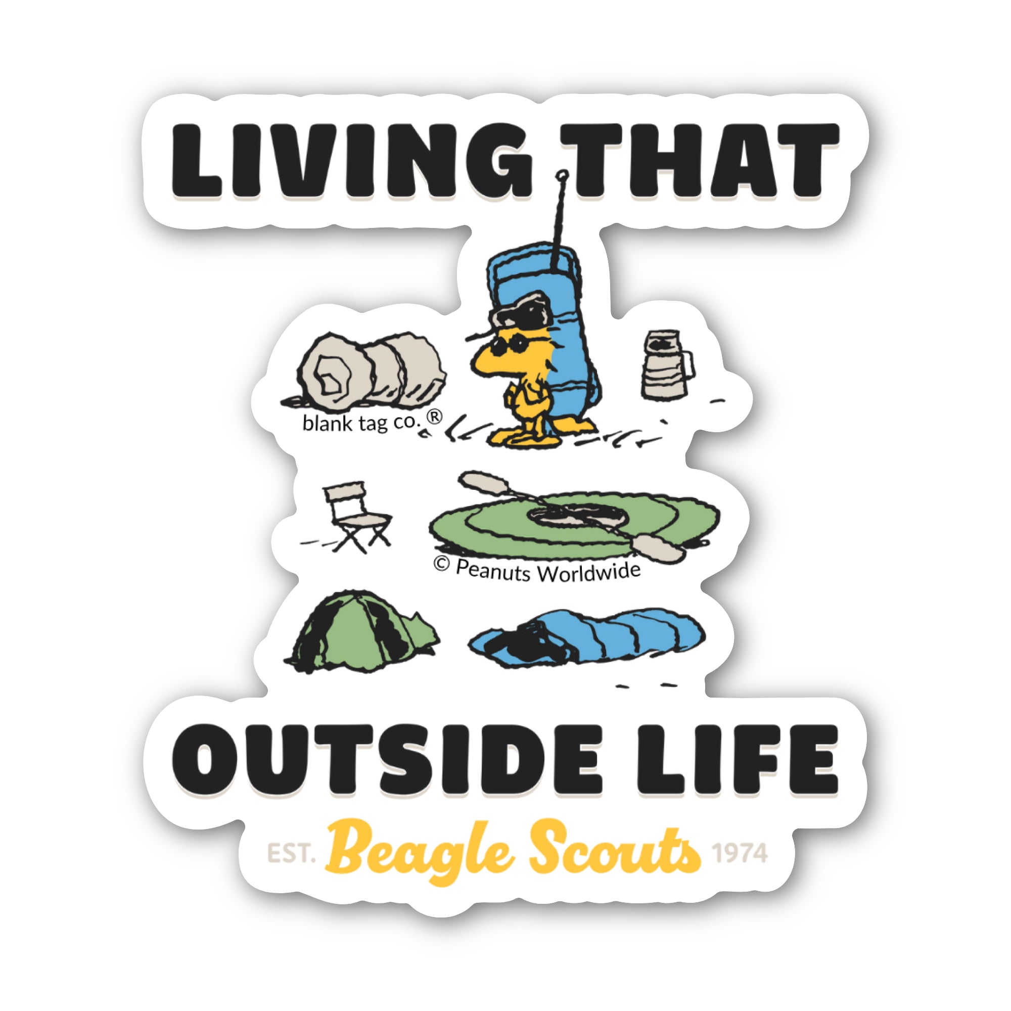 Peanuts® Waterproof Sticker - Living That Outside Life