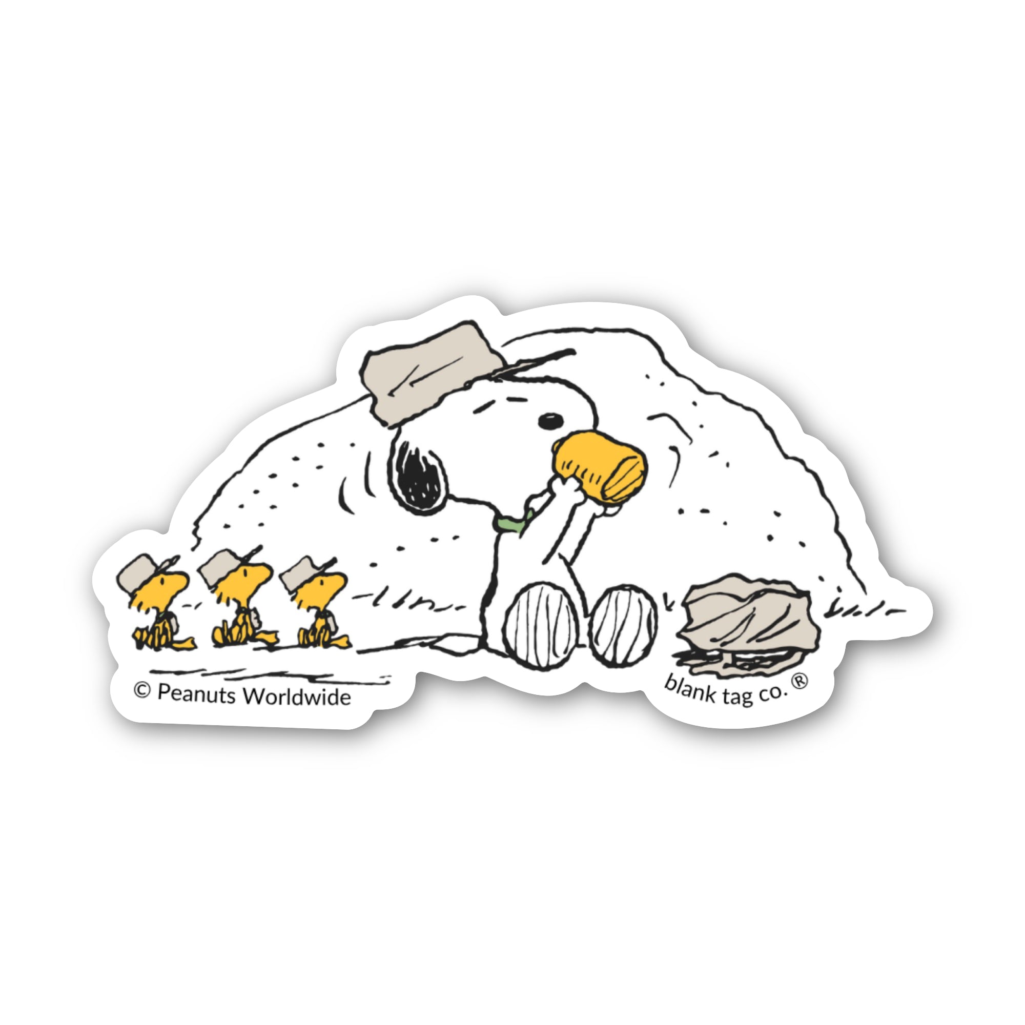Peanuts® Waterproof Sticker - Beagle Scout Snoopy Taking A Break
