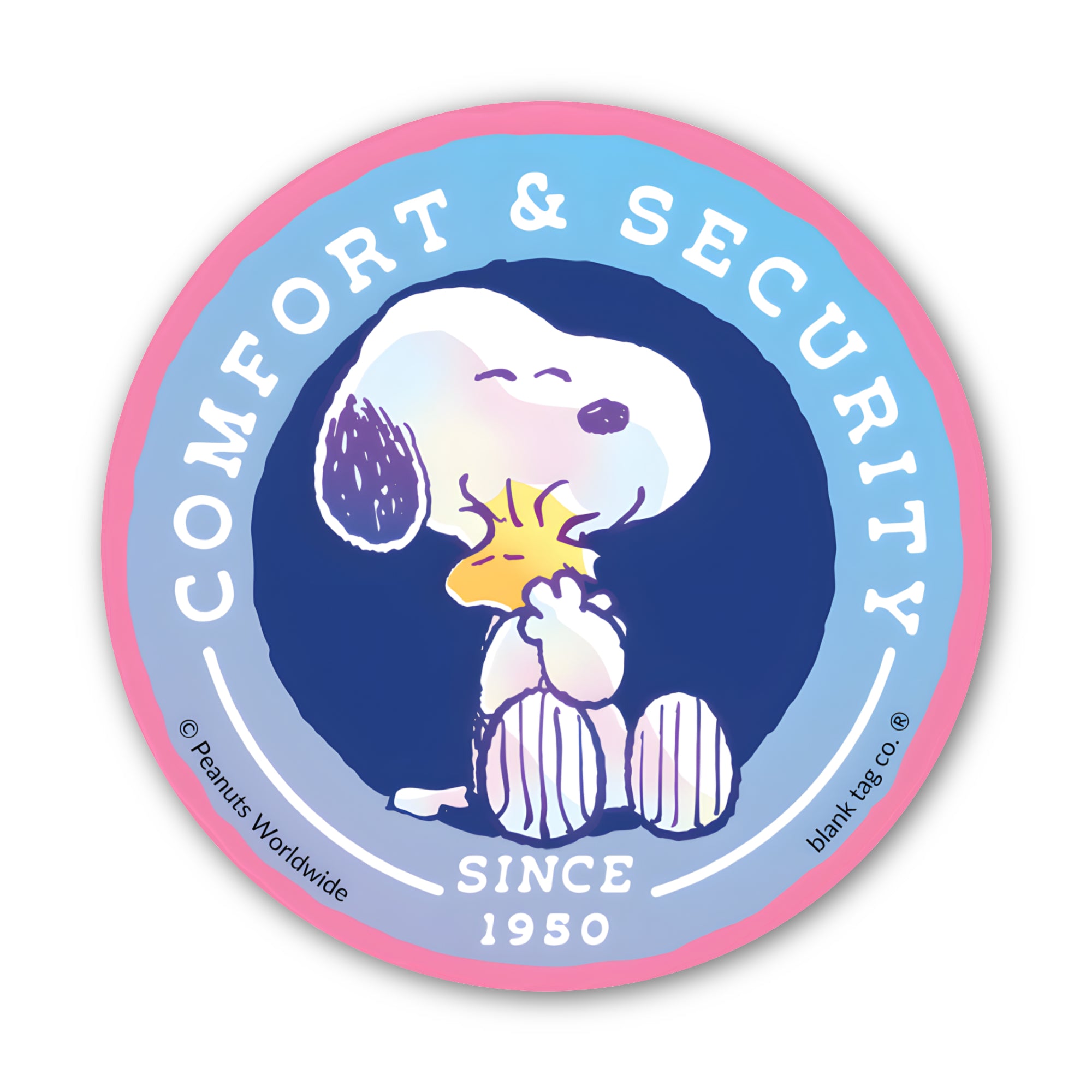 Peanuts® Waterproof Sticker - Comfort and Security Badge