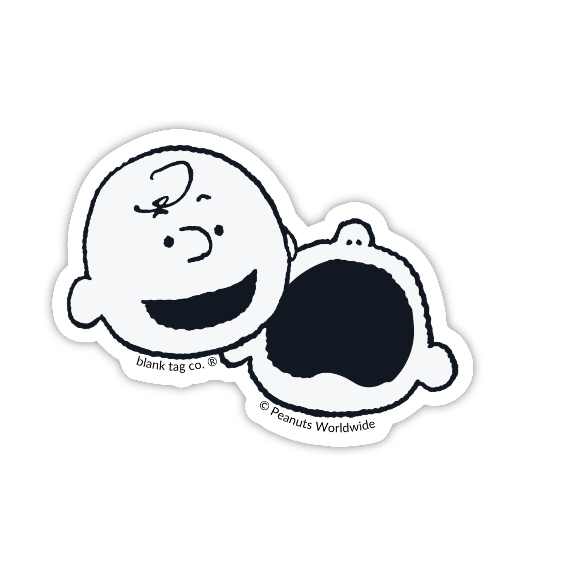 Peanuts® Waterproof Sticker - Laughing and Crying Charlie Brown