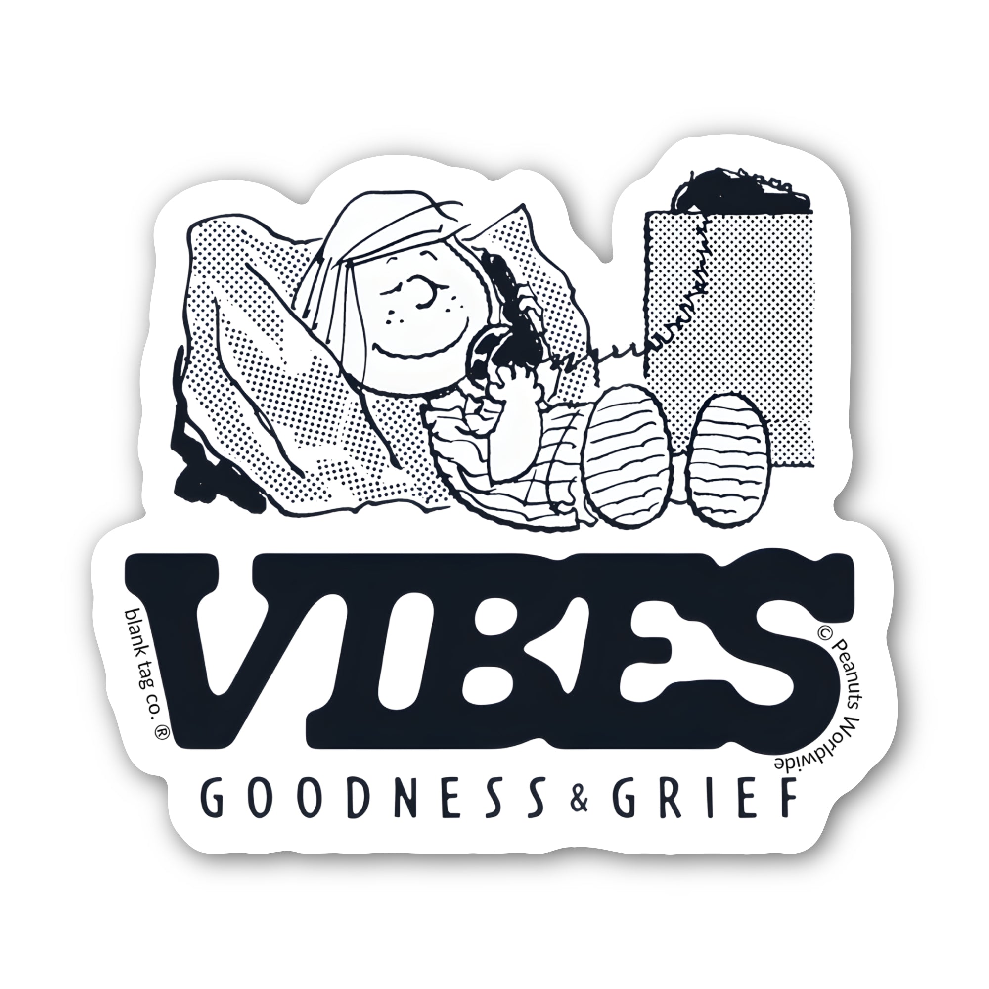 Peanuts® Waterproof Sticker - Vibes