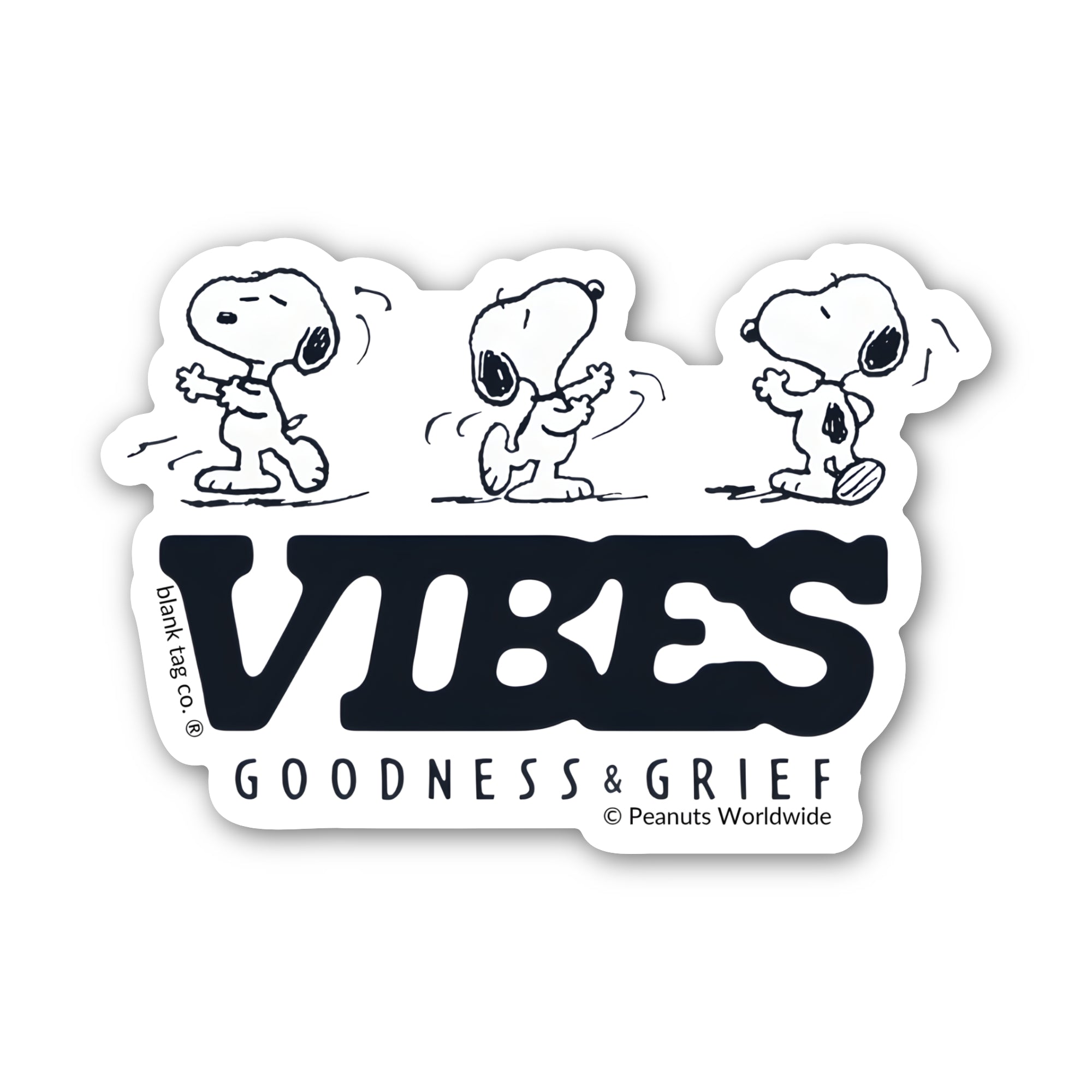 Peanuts® Waterproof Sticker - Snoopy Vibes