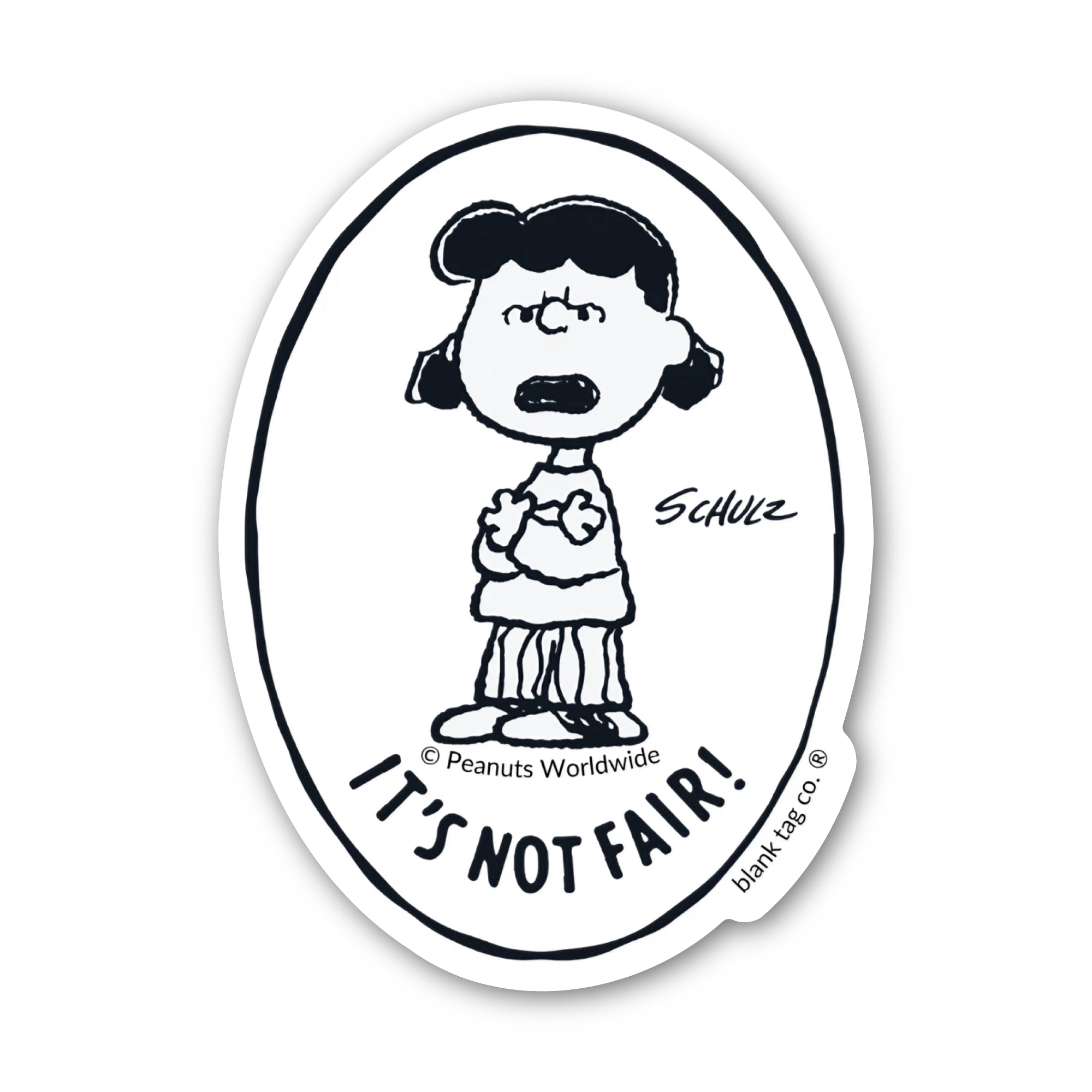 Peanuts® Waterproof Sticker - It's Not Fair