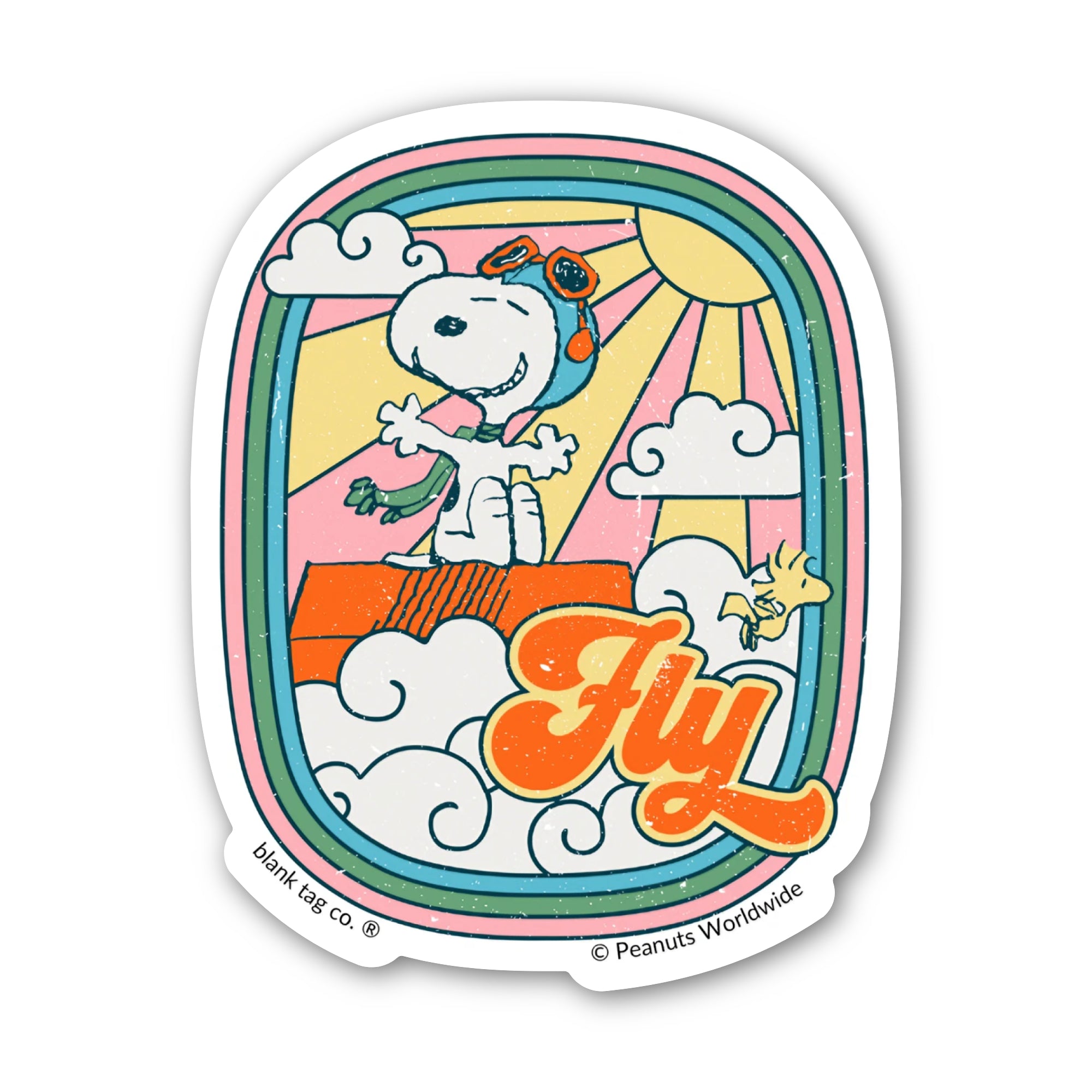 Peanuts® Waterproof Sticker - Groovy Fly