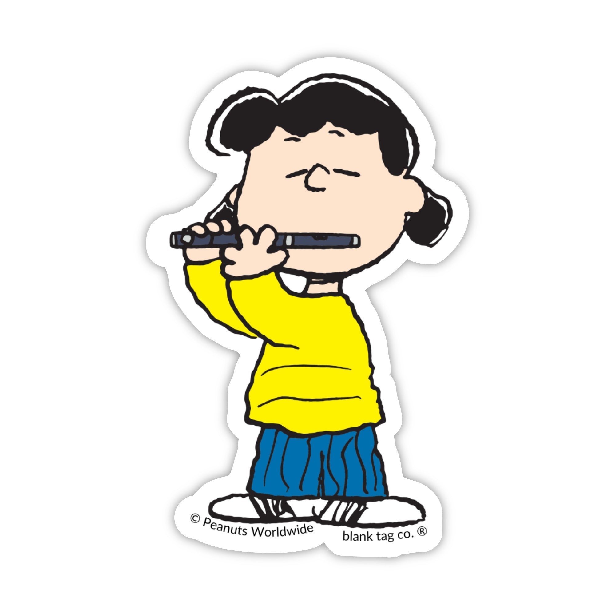 Peanuts® Waterproof Sticker - Lucy Playing The Piccolo