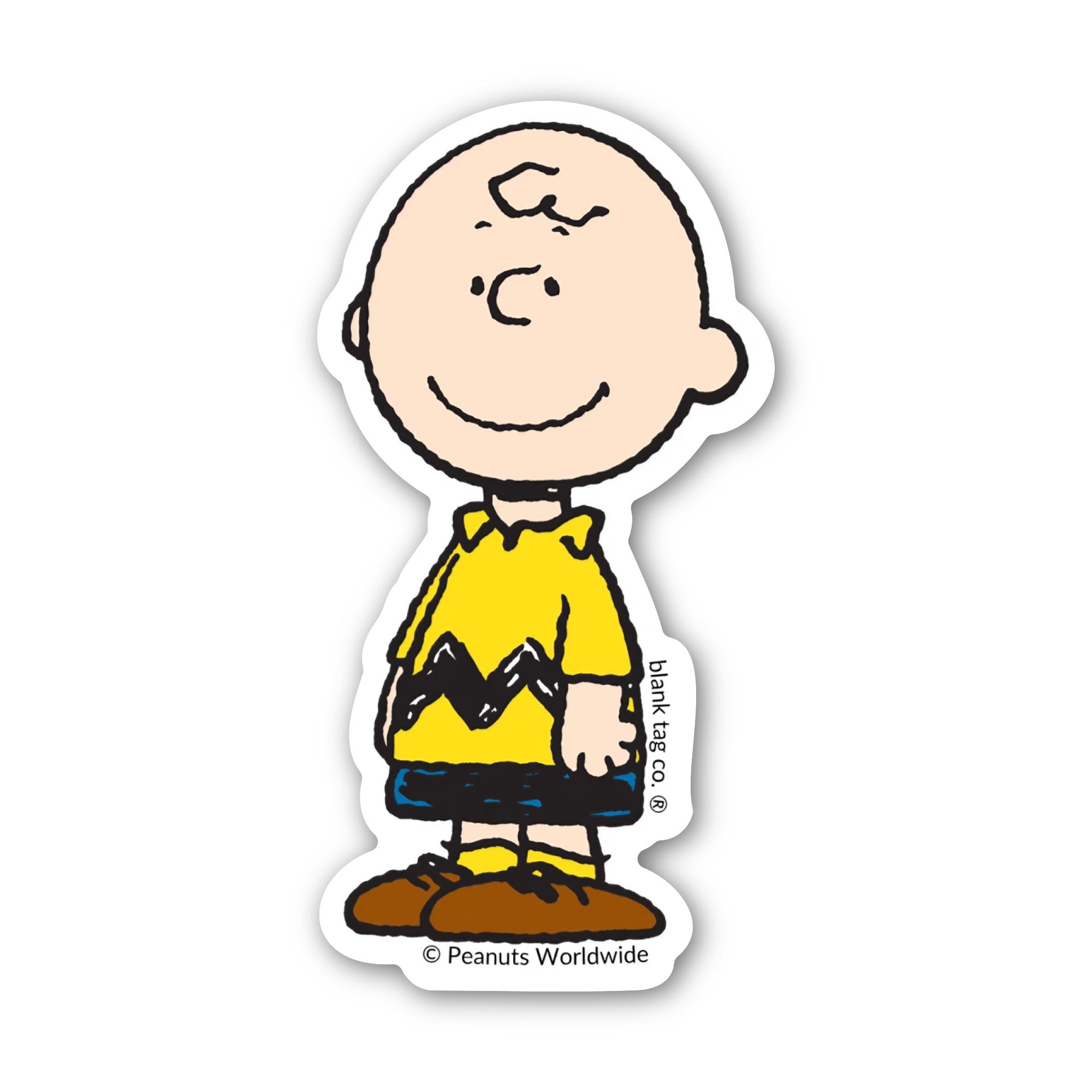 Peanuts® Waterproof Sticker - Charlie Brown
