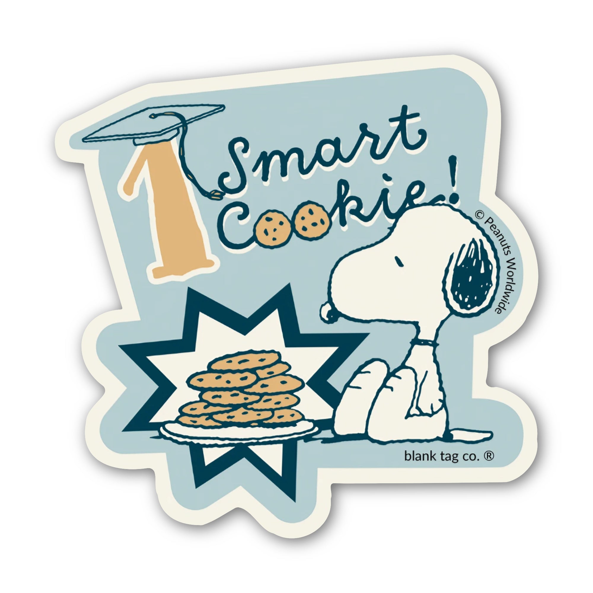 Peanuts® Waterproof Sticker - 1 Smart Cookie
