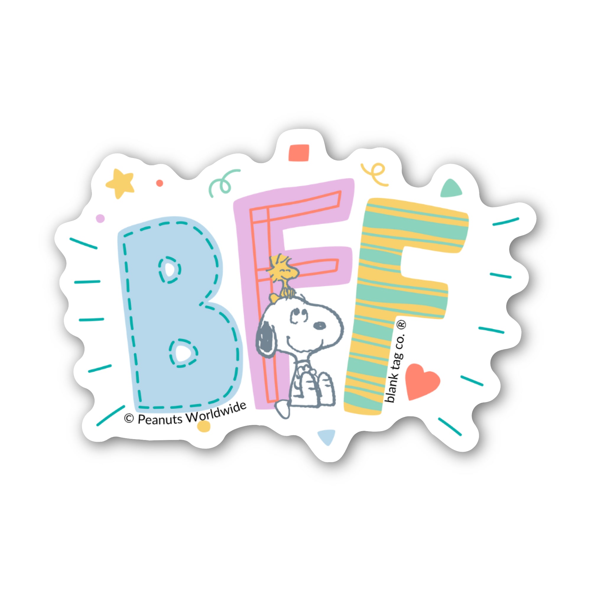 Peanuts® Waterproof Sticker - BFF
