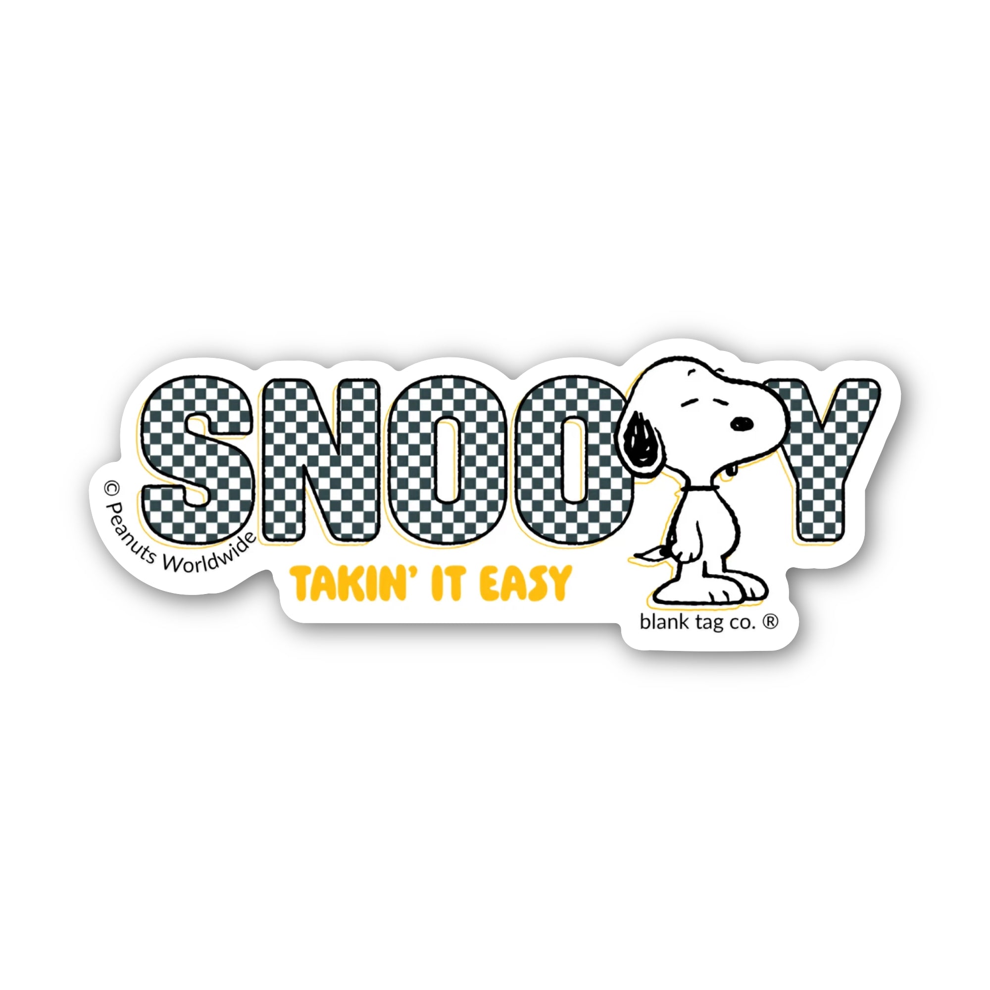 Peanuts® Waterproof Sticker - Takin' It Easy