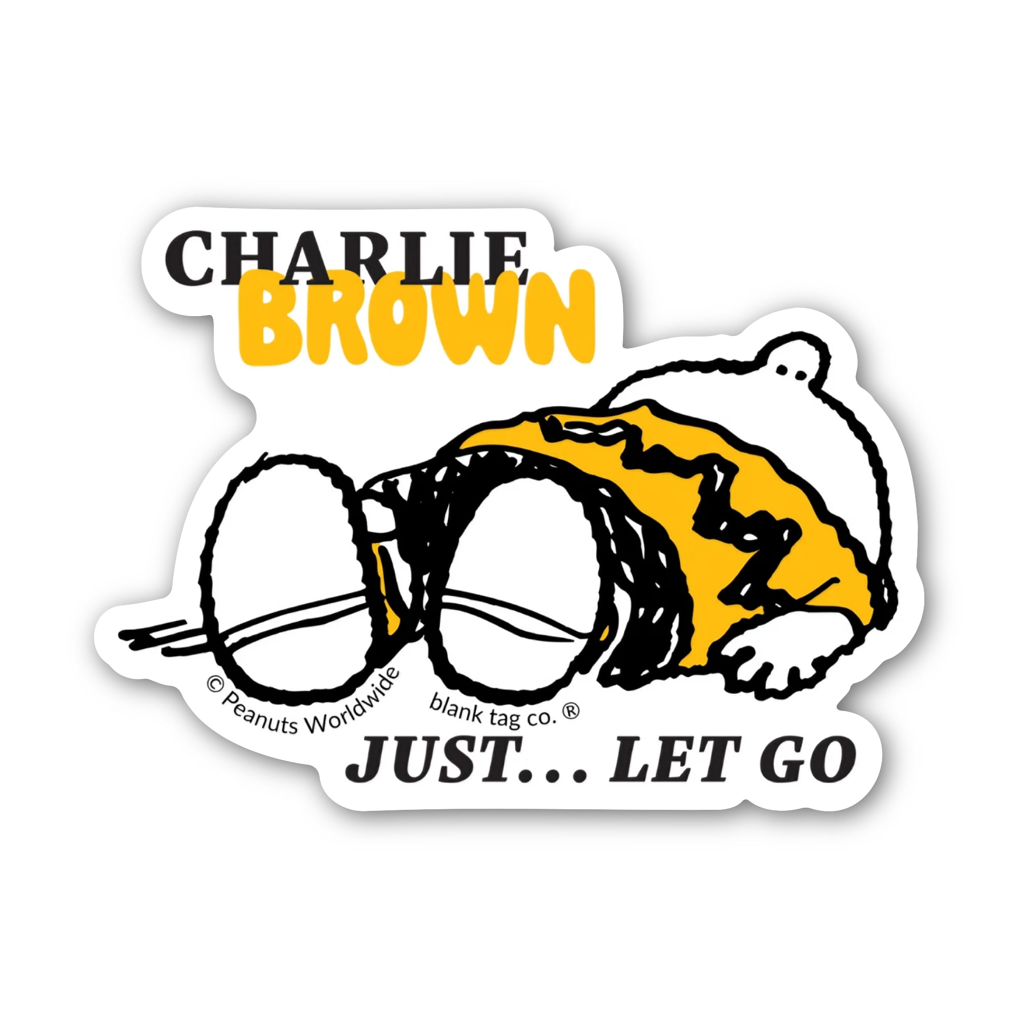 Peanuts® Waterproof Sticker - Just Let Go