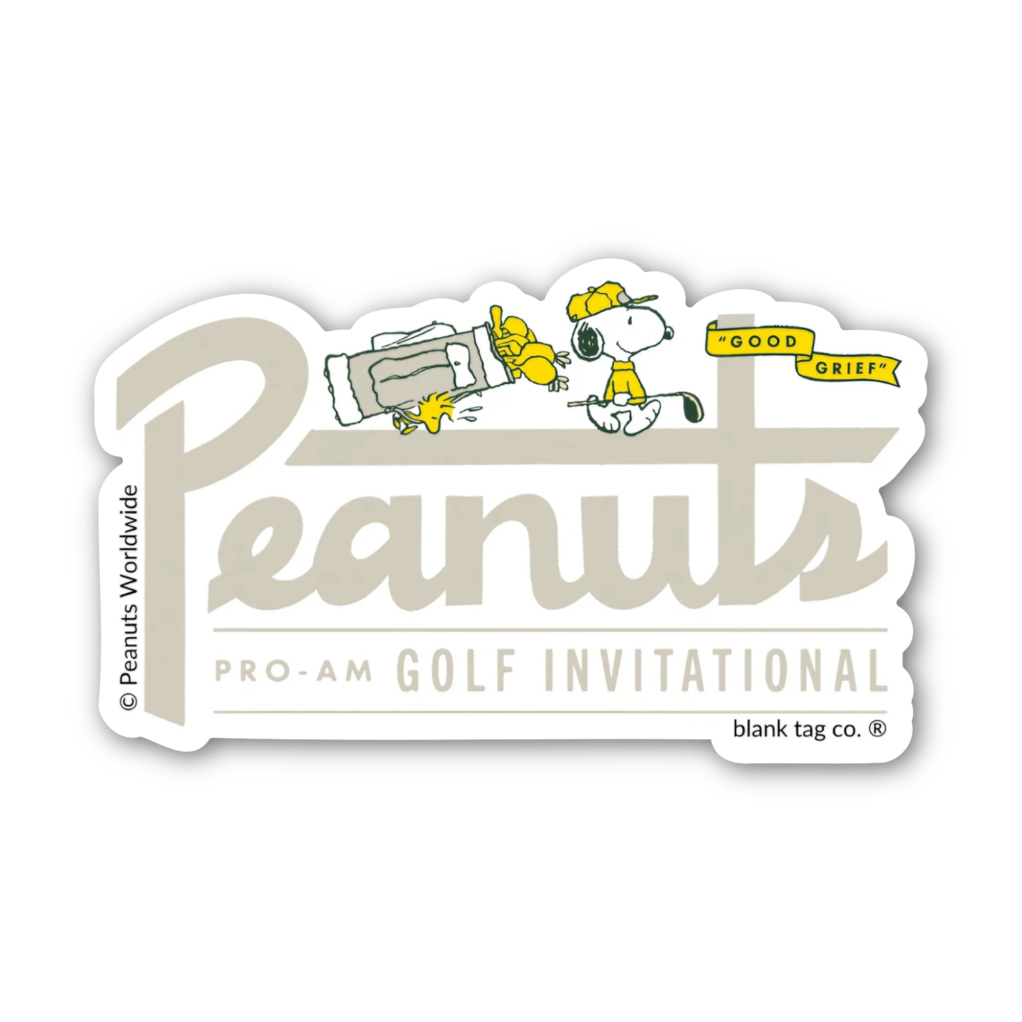 Peanuts® Waterproof Sticker - Peanuts Golf Invitational