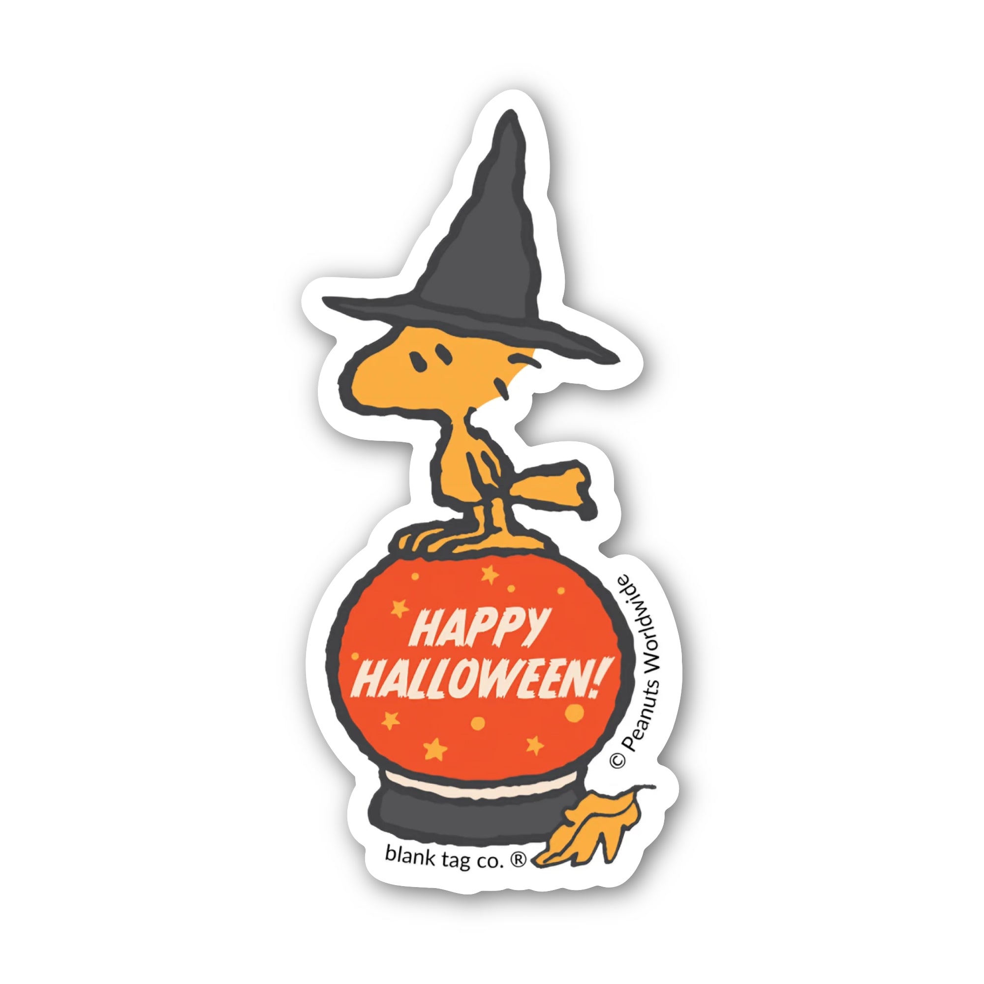 Peanuts® Waterproof Sticker - Happy Halloween (Woodstock)