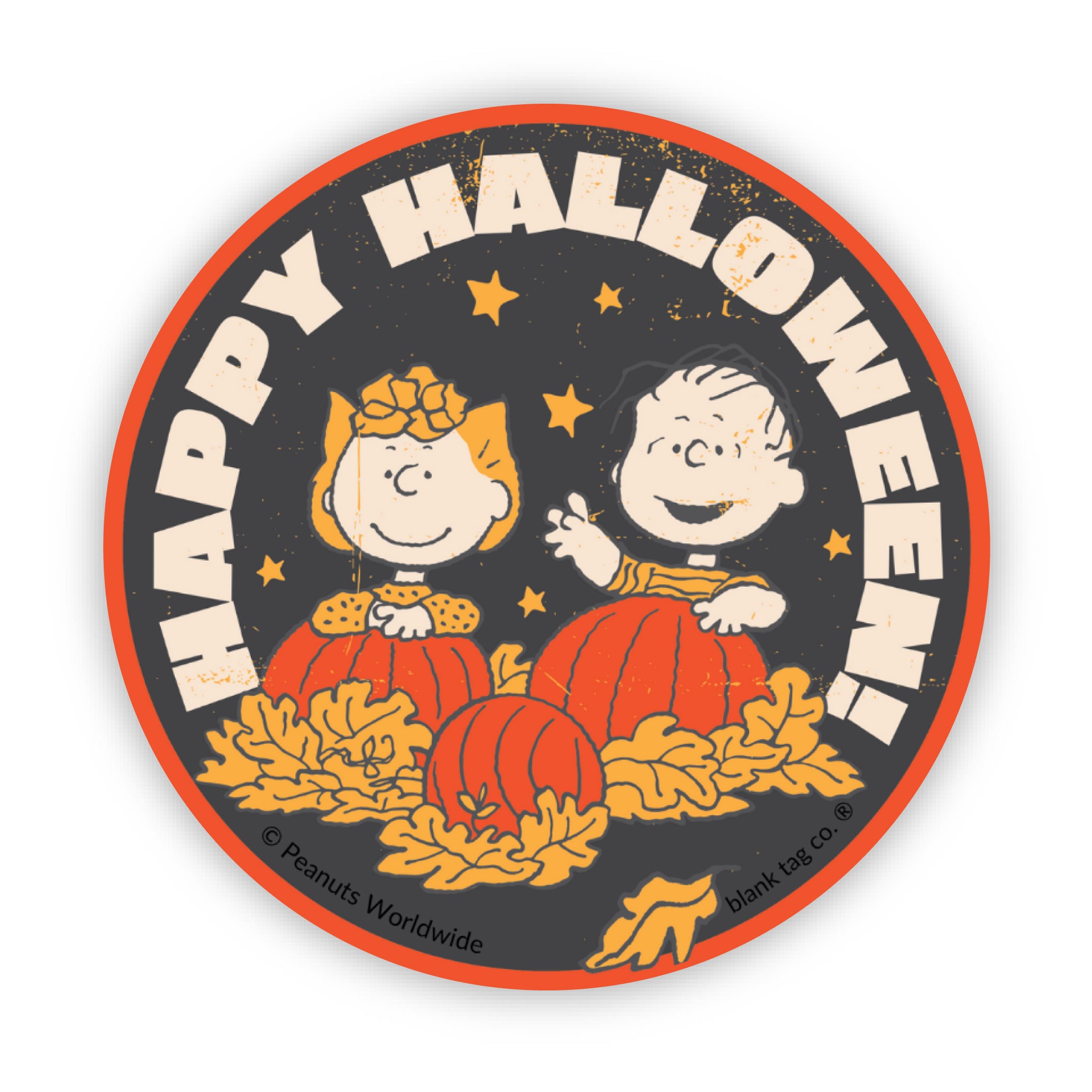 Peanuts® Waterproof Sticker - Happy Halloween