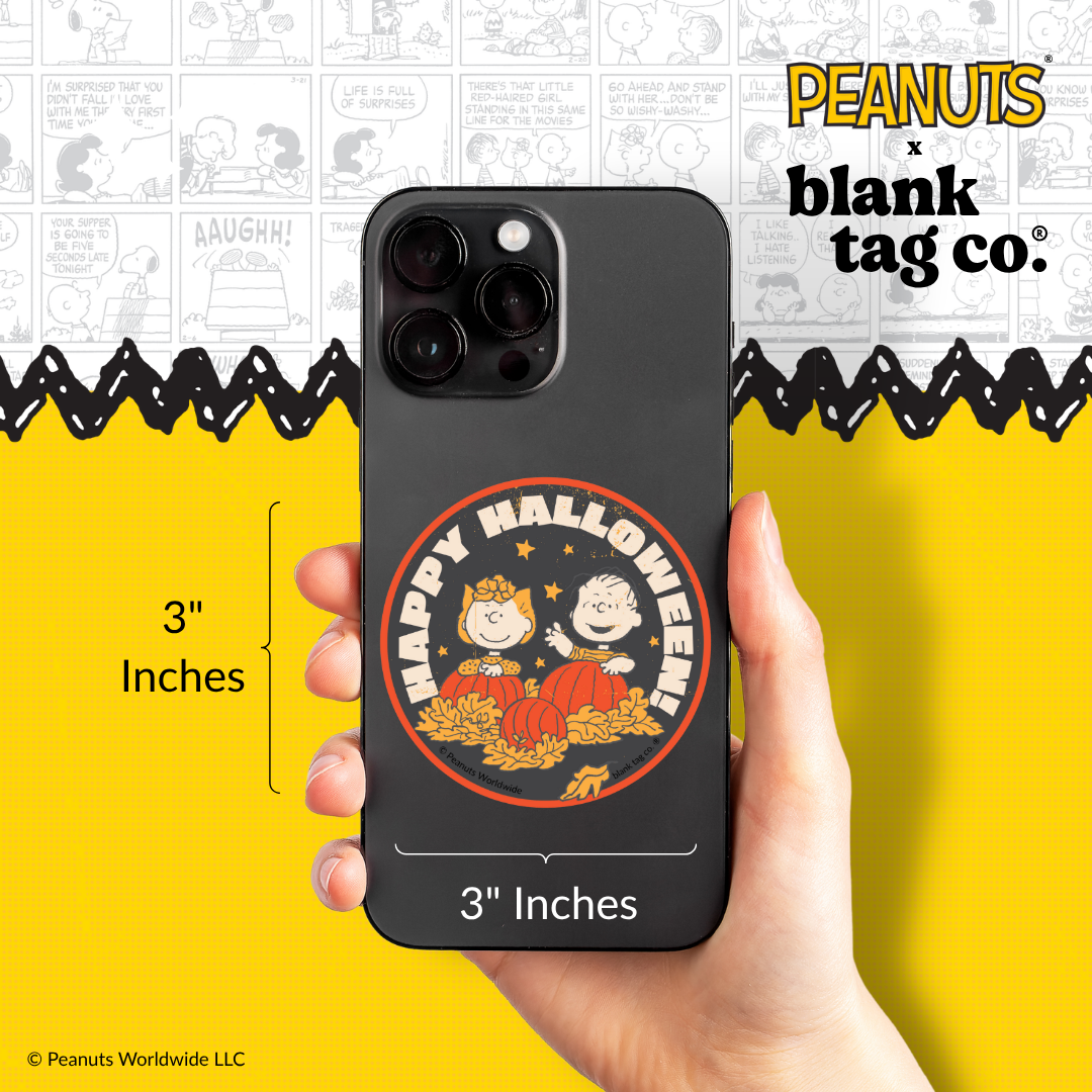 Peanuts® Waterproof Sticker - Happy Halloween