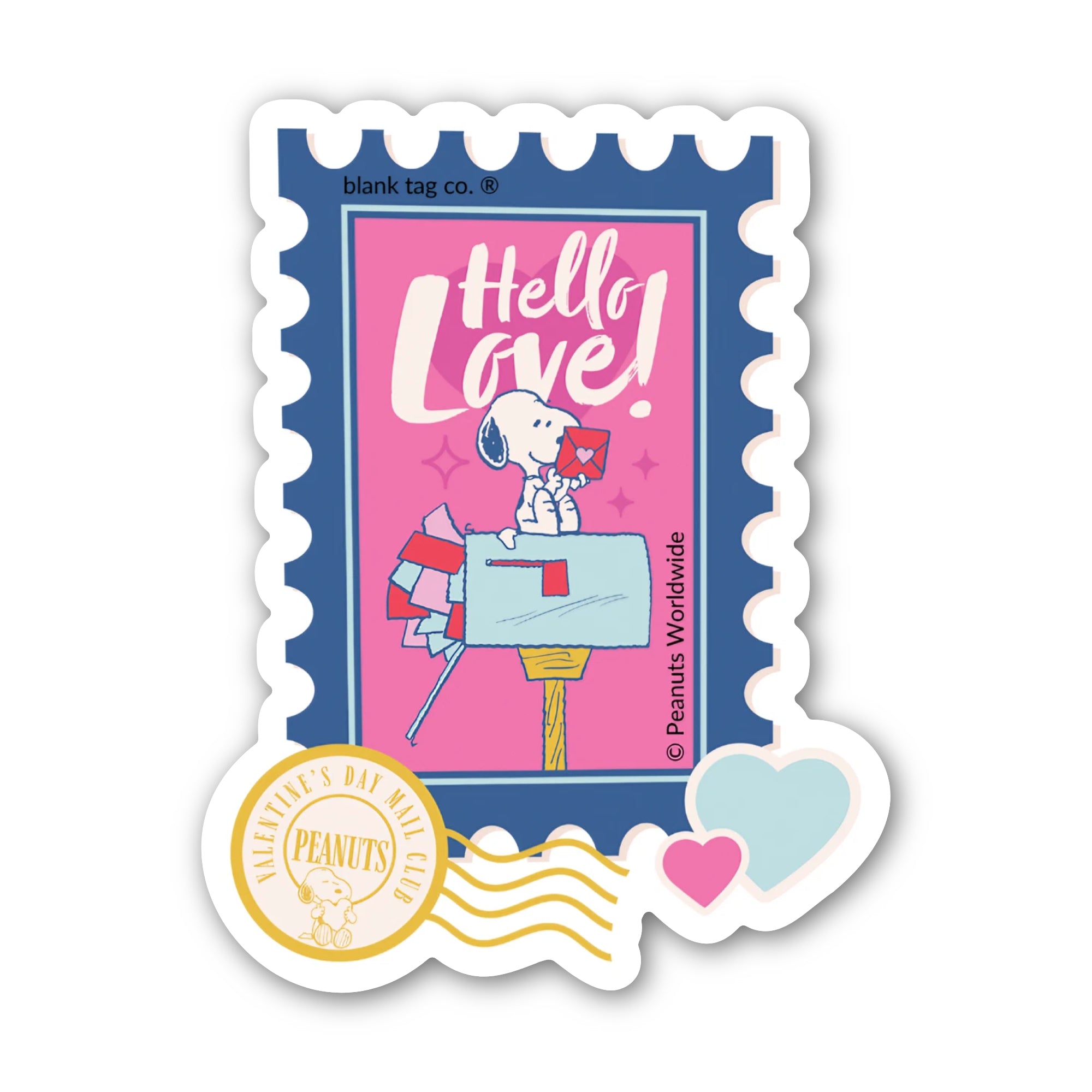 Peanuts® Waterproof Sticker - Hello Love