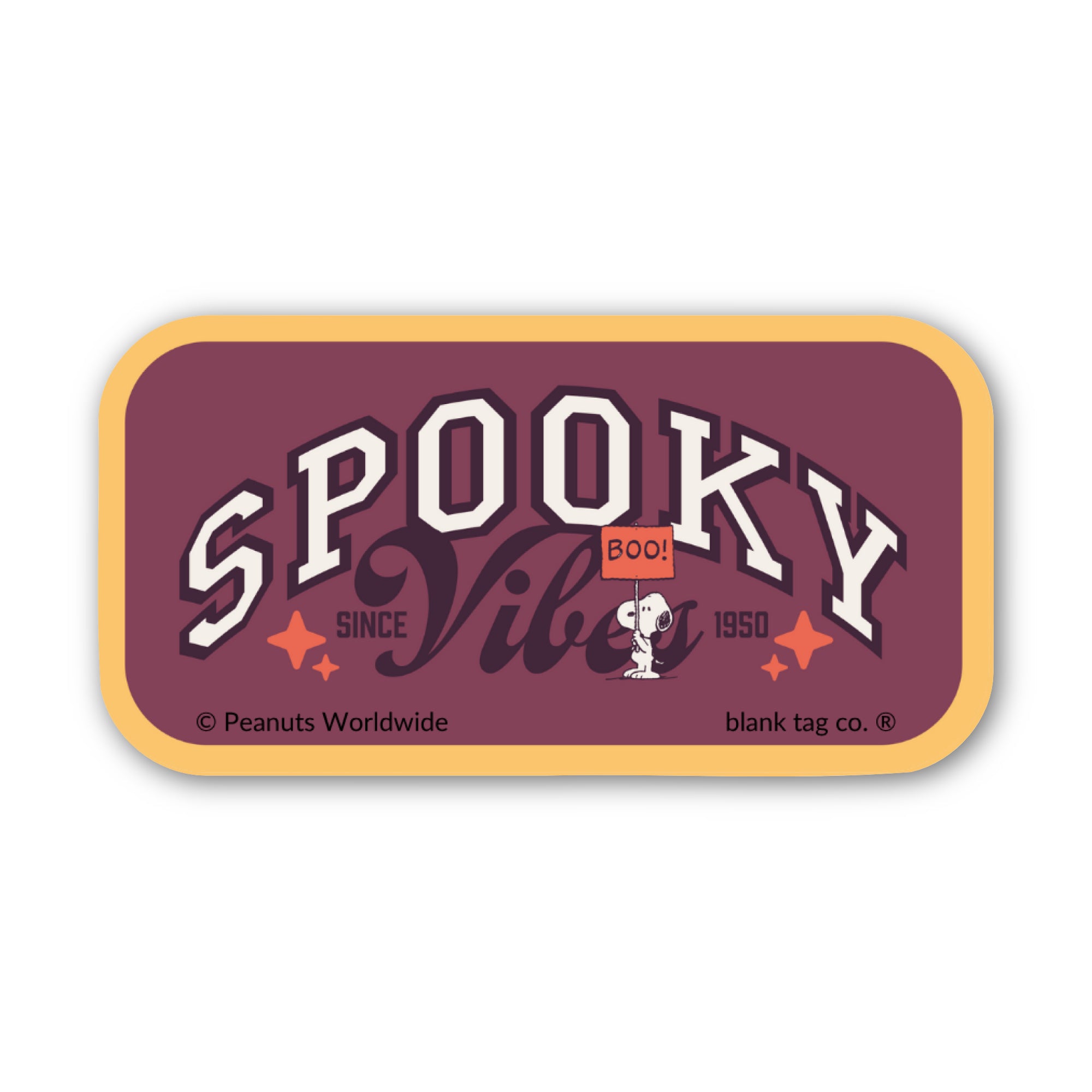 Peanuts® Waterproof Sticker - Spooky Vibes