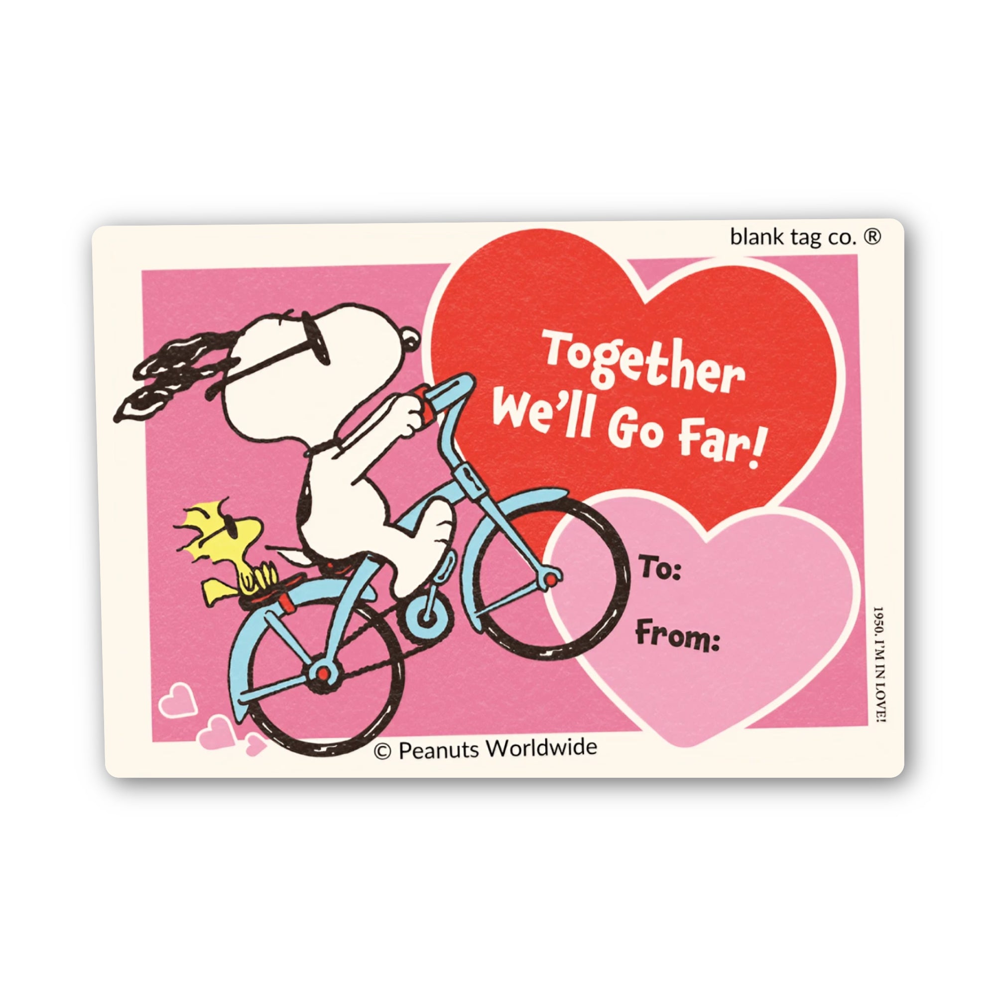 Peanuts® Waterproof Sticker - Together We'll Go Far