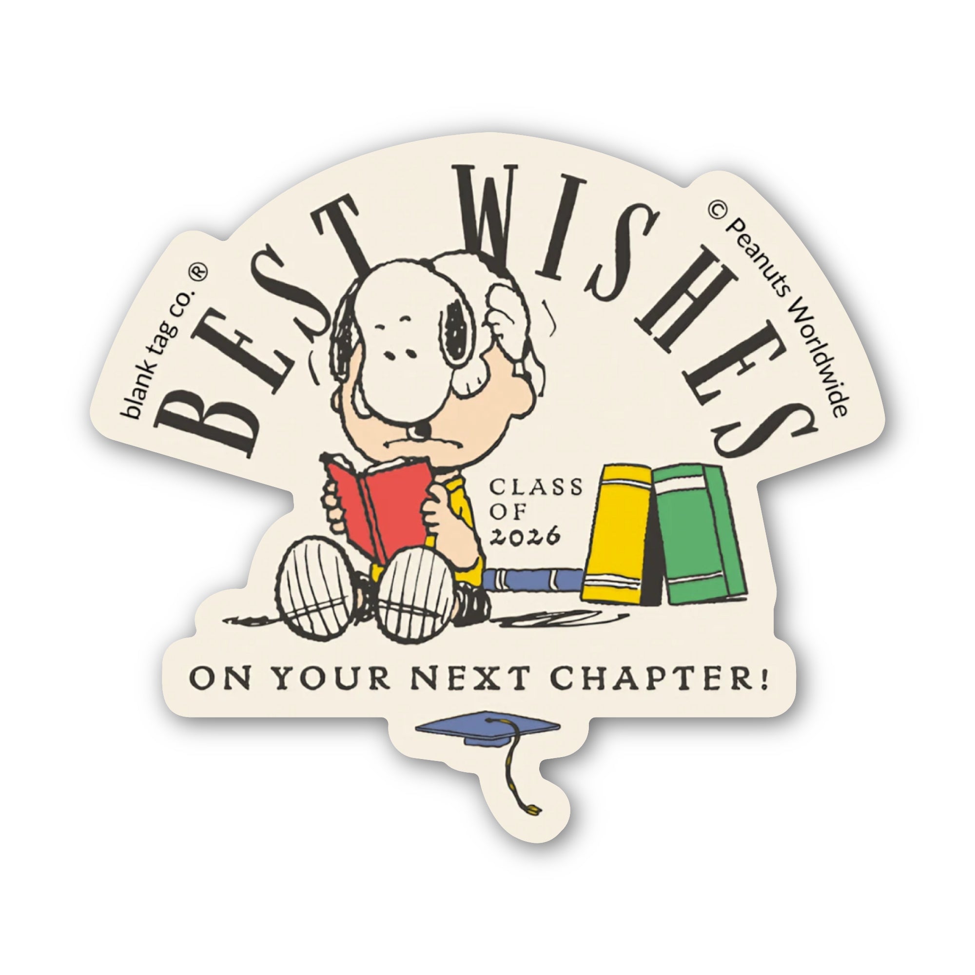 Peanuts® Waterproof Sticker - Best Wishes (2026)