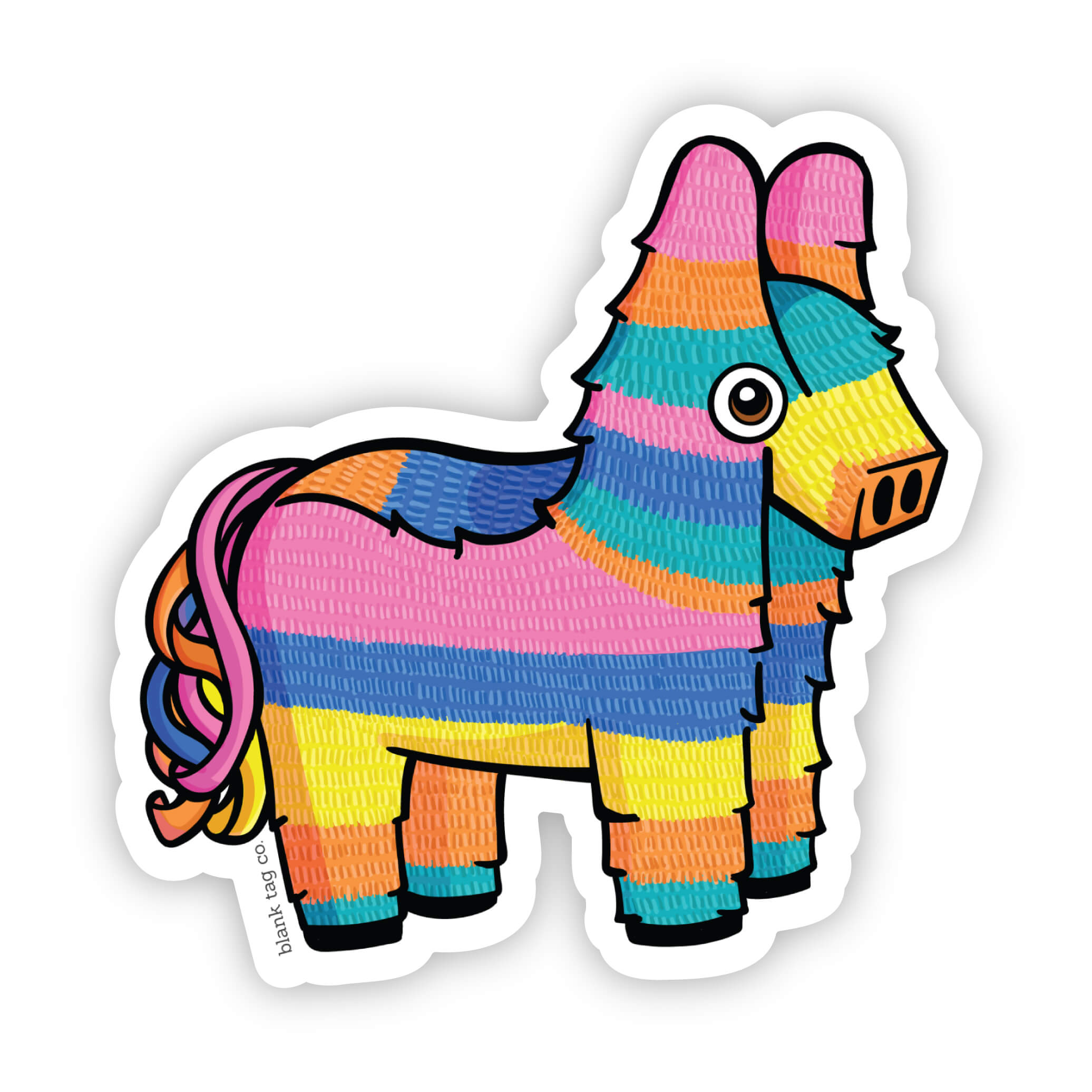 The Burro Piñata Sticker