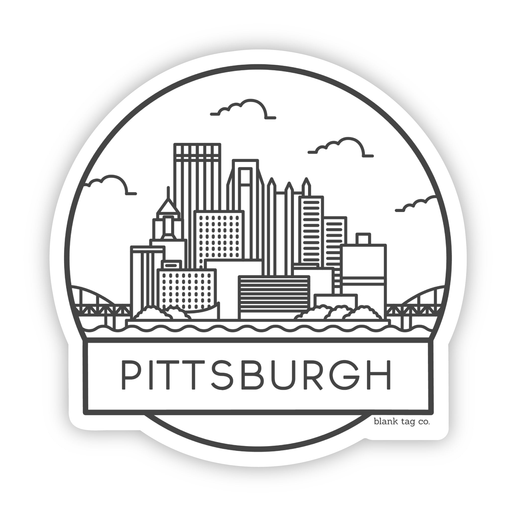 The Pittsburgh Cityscape Sticker