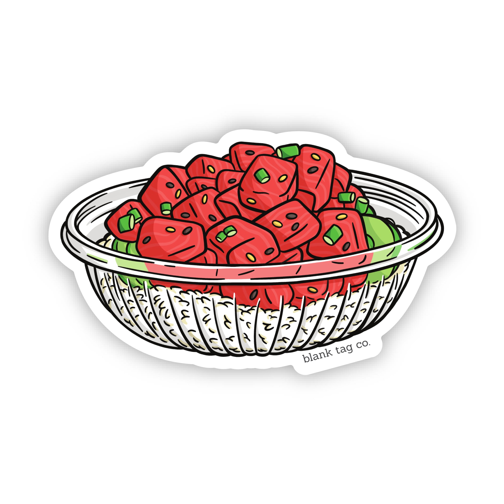 The Poke Bowl Sticker