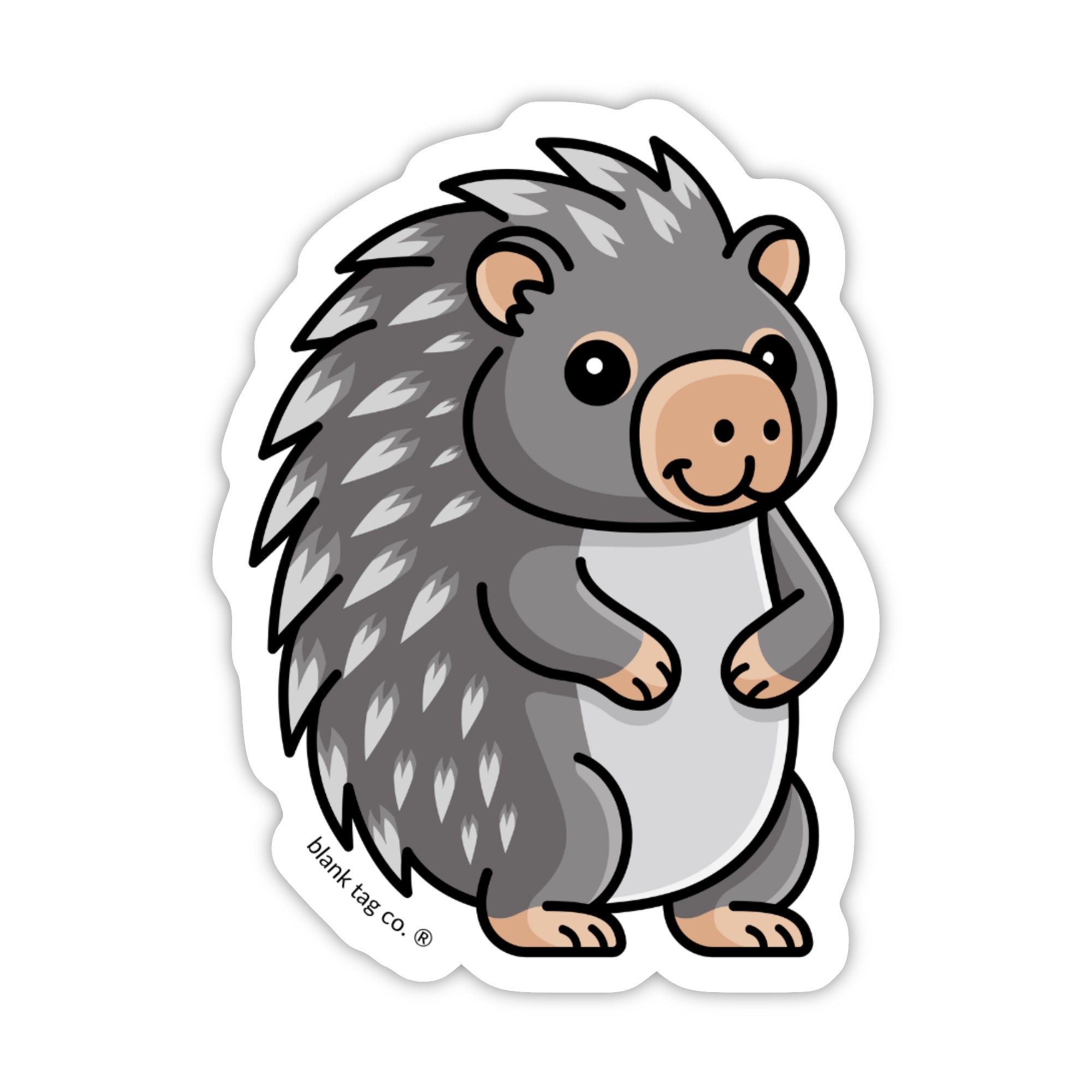 Blank Tag Co.® Waterproof Sticker - Porcupine