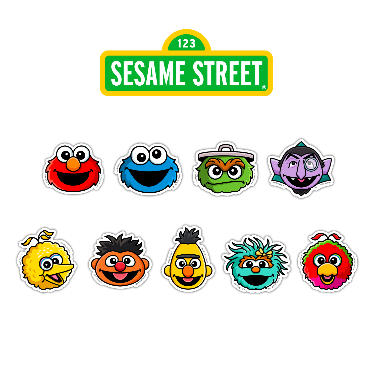 The Sesame Street Faces Sticker Bundle