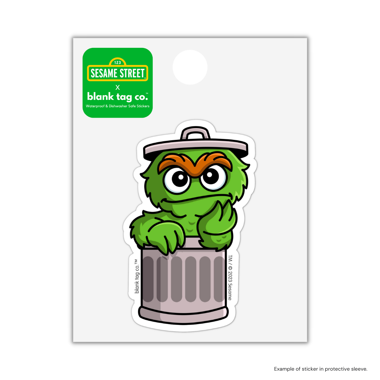 Oscar The Grouch Trash Talker Vinyl Decal