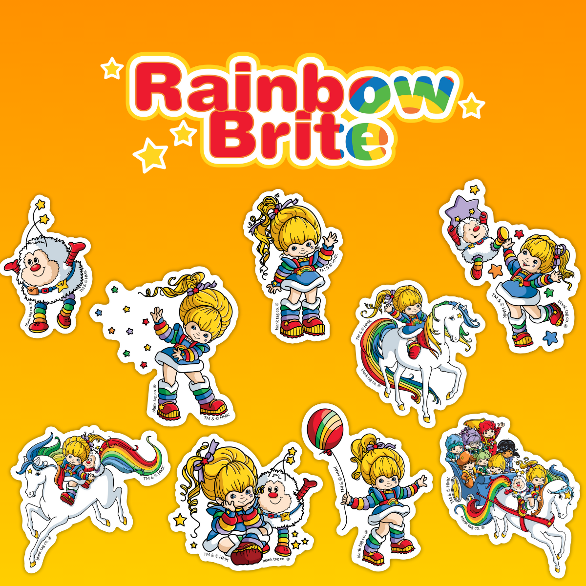 The Rainbow Brite Sticker Bundle