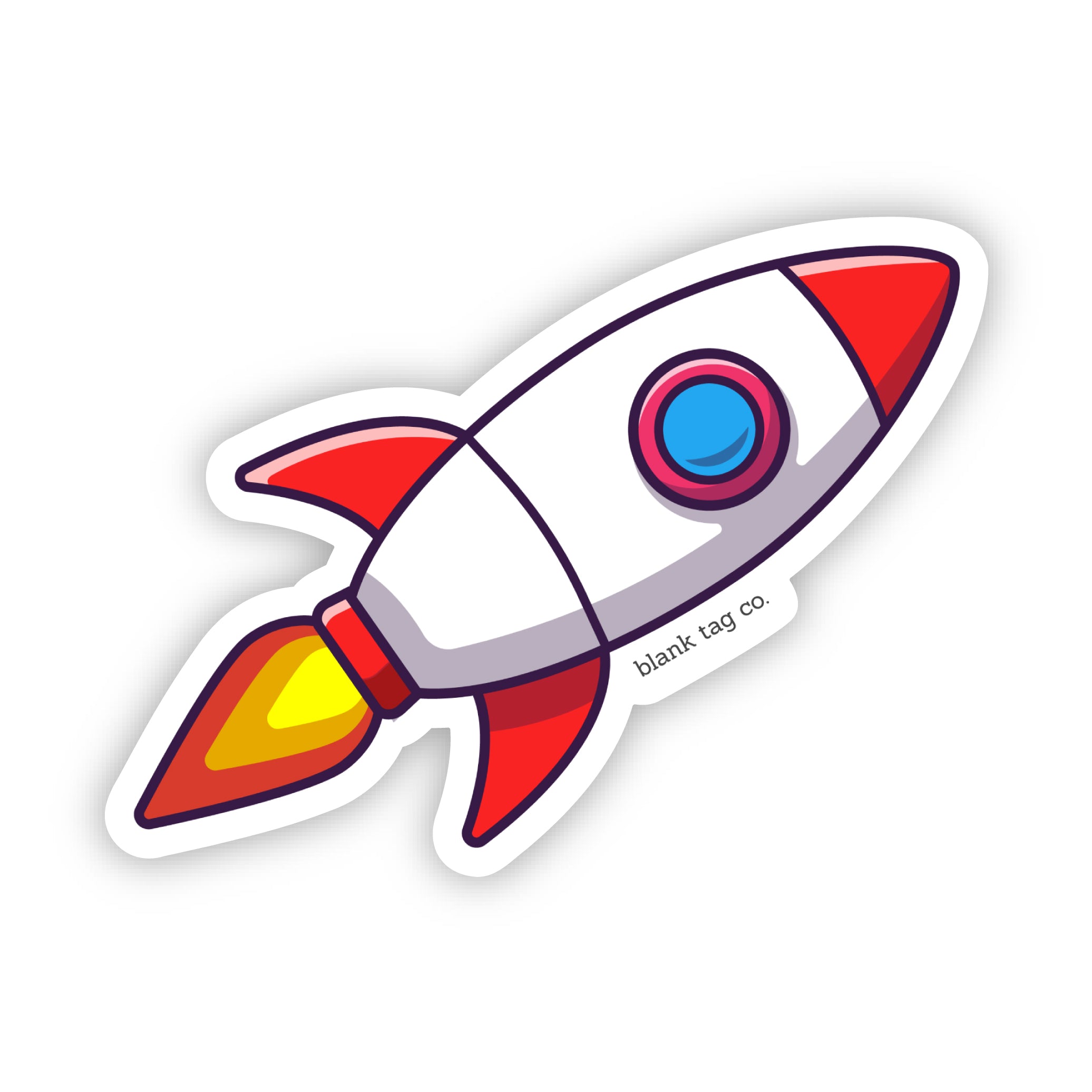 The Rocketship Sticker