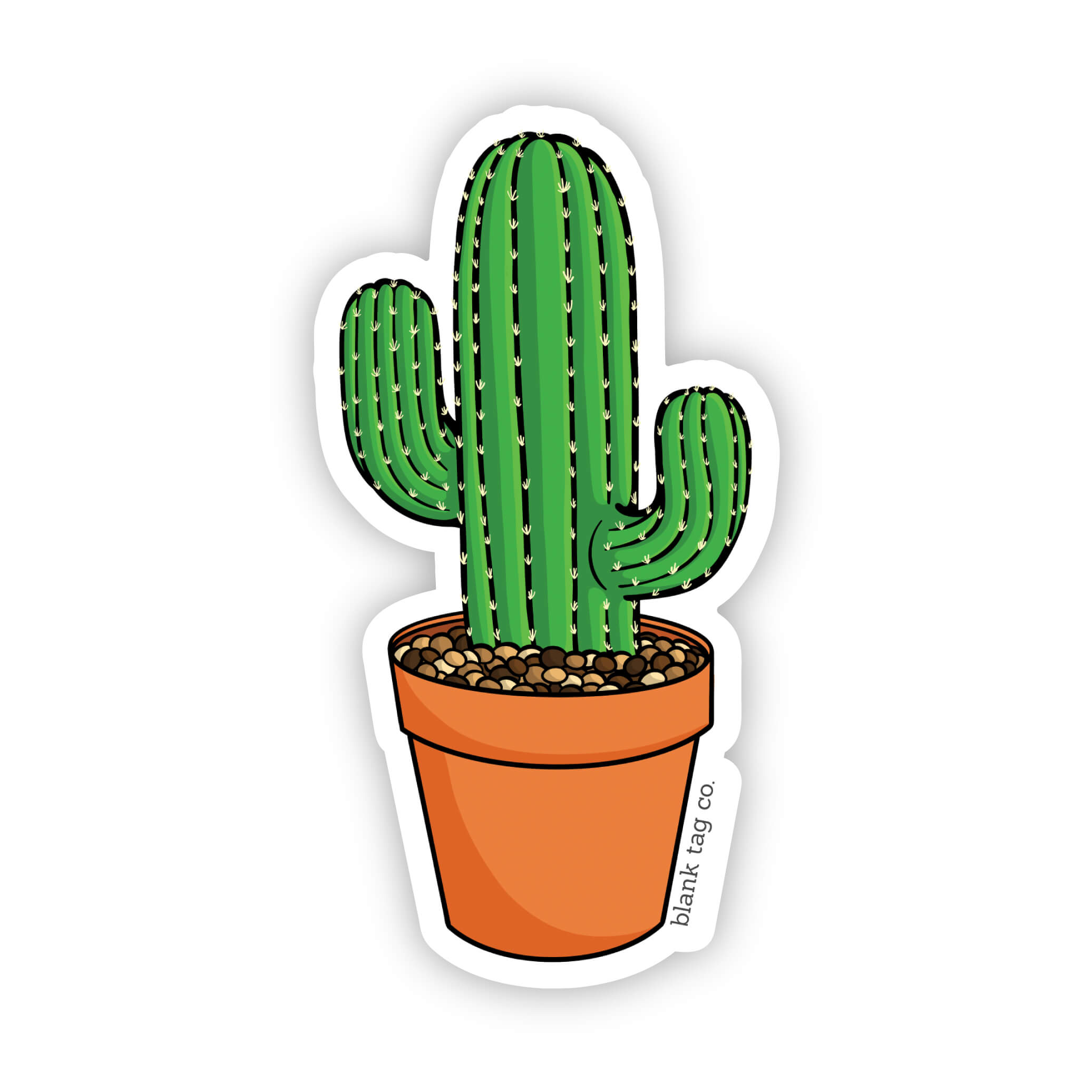 The Round Mini Cactus Sticker