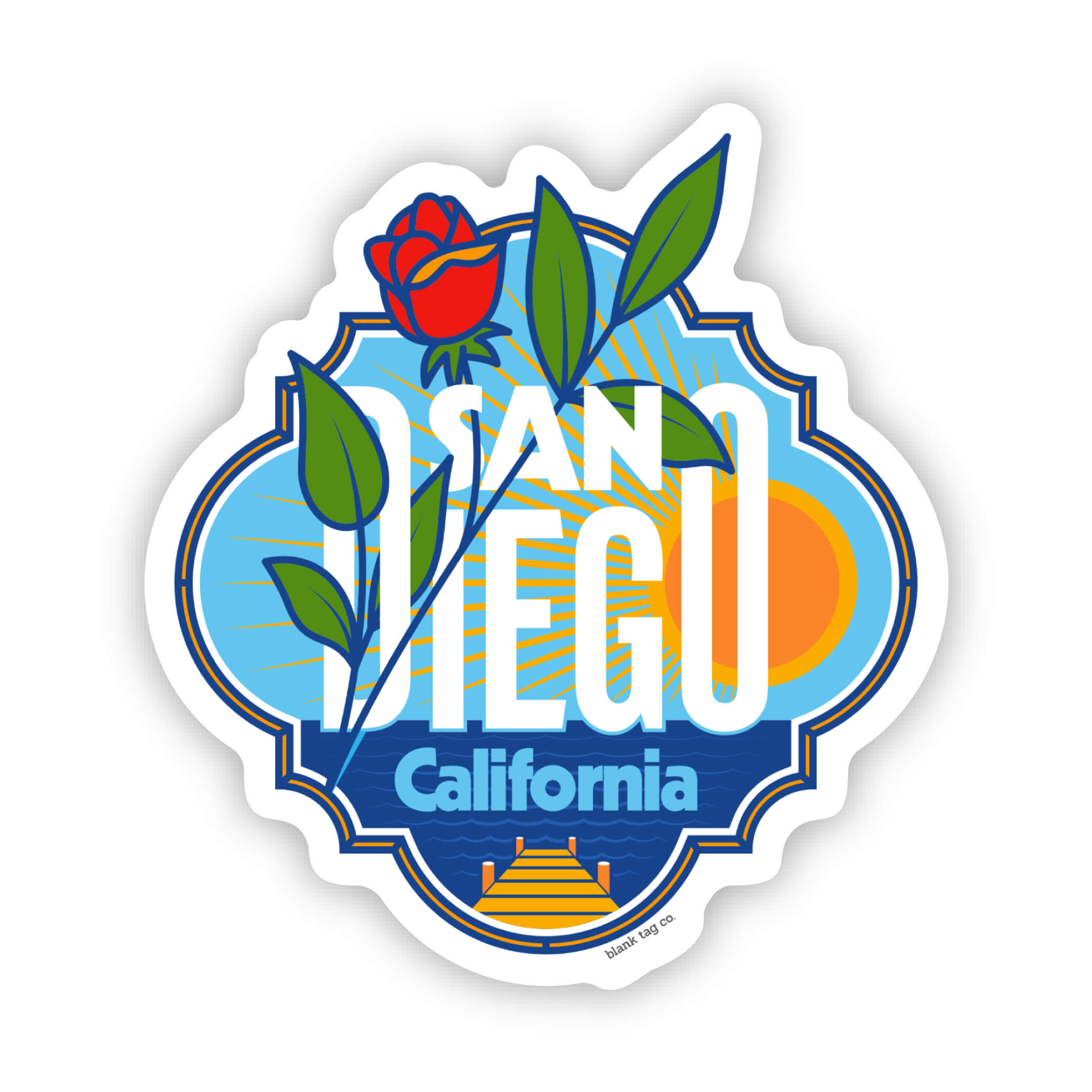 The San Diego City Badge Sticker