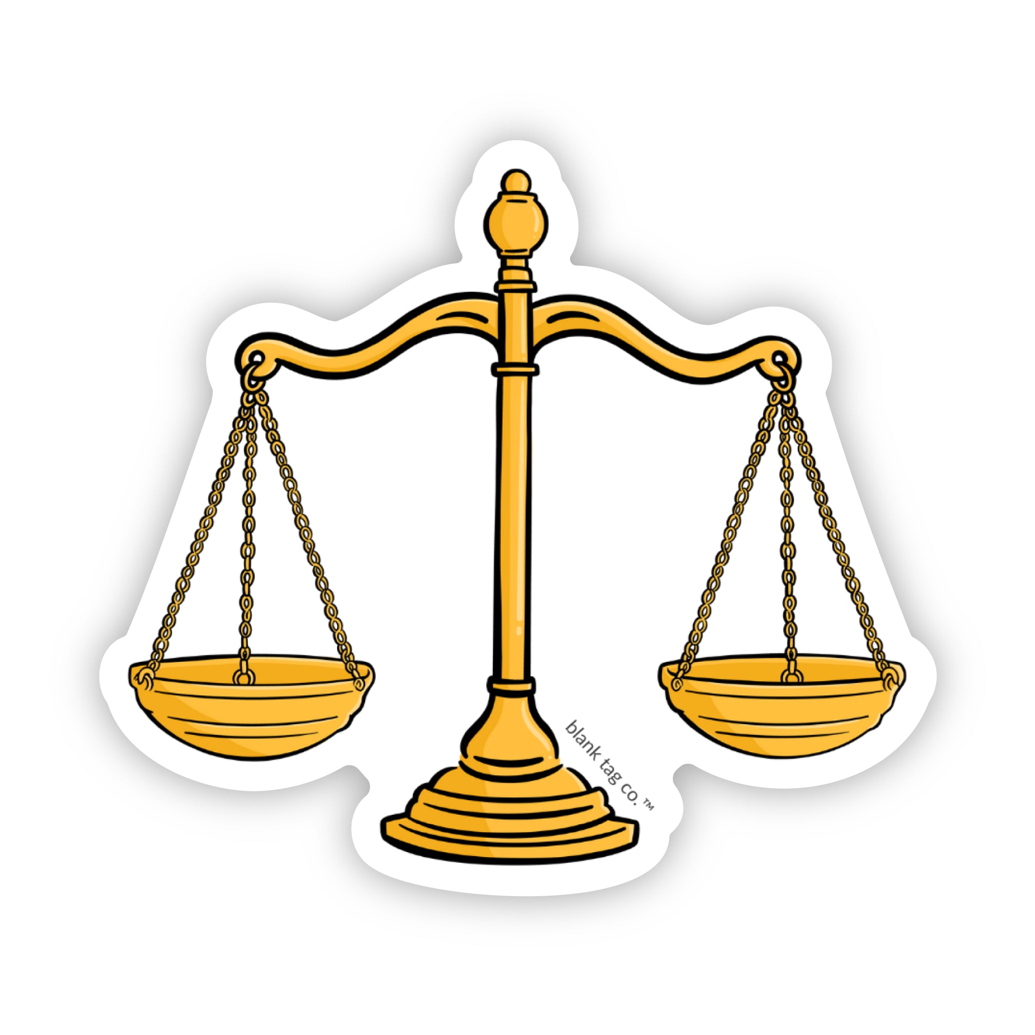 The Scales of Justice Sticker