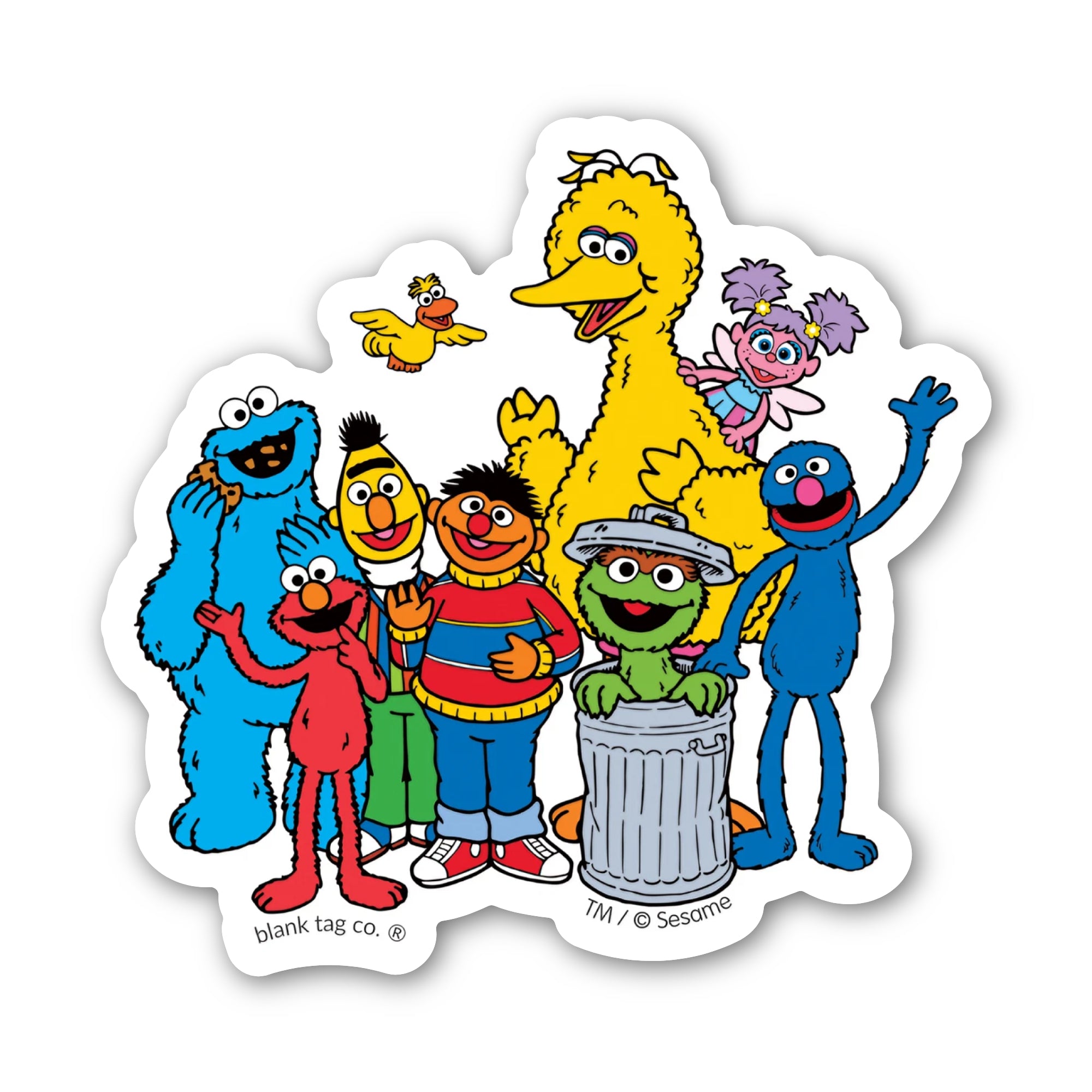 Sesame Street® Waterproof Sticker - Same Street Group