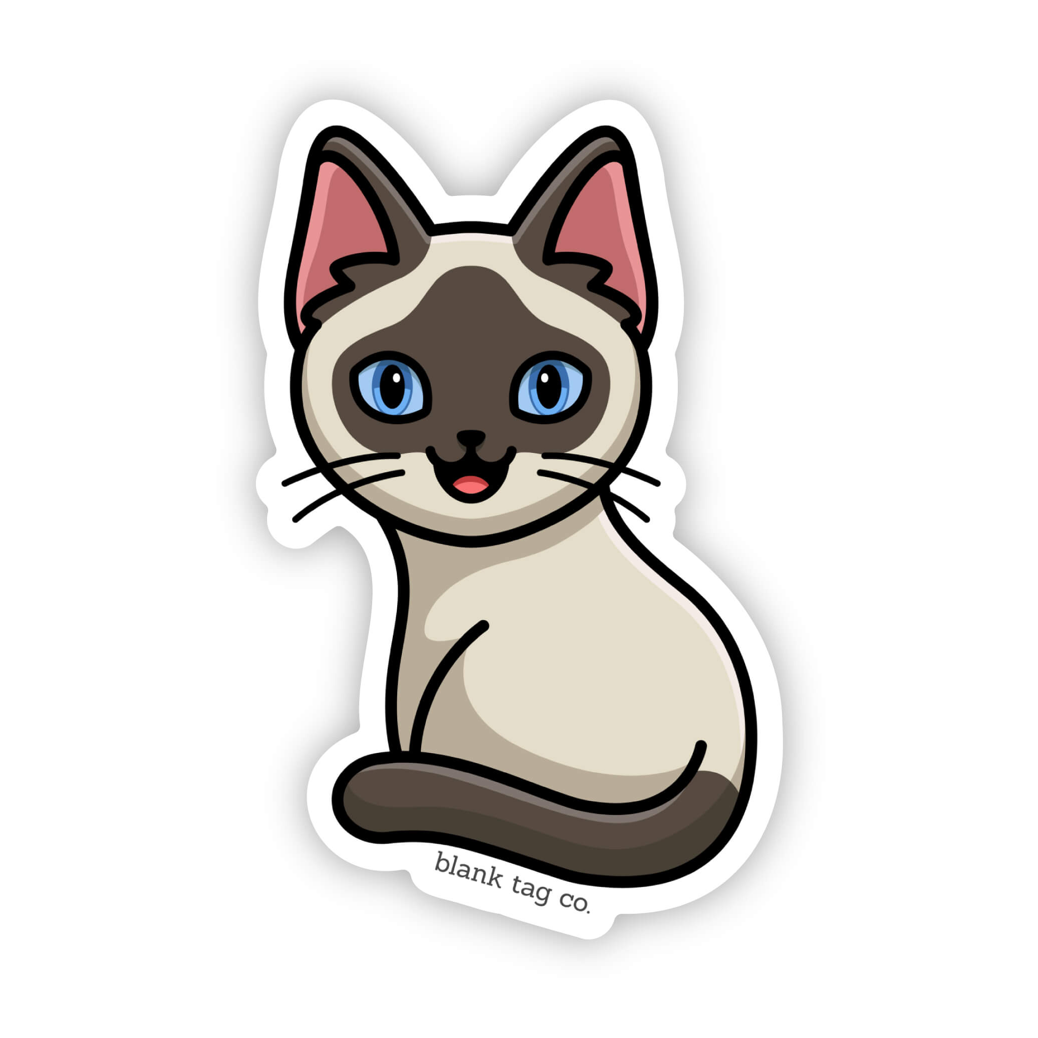 The Siamese Cat Sticker