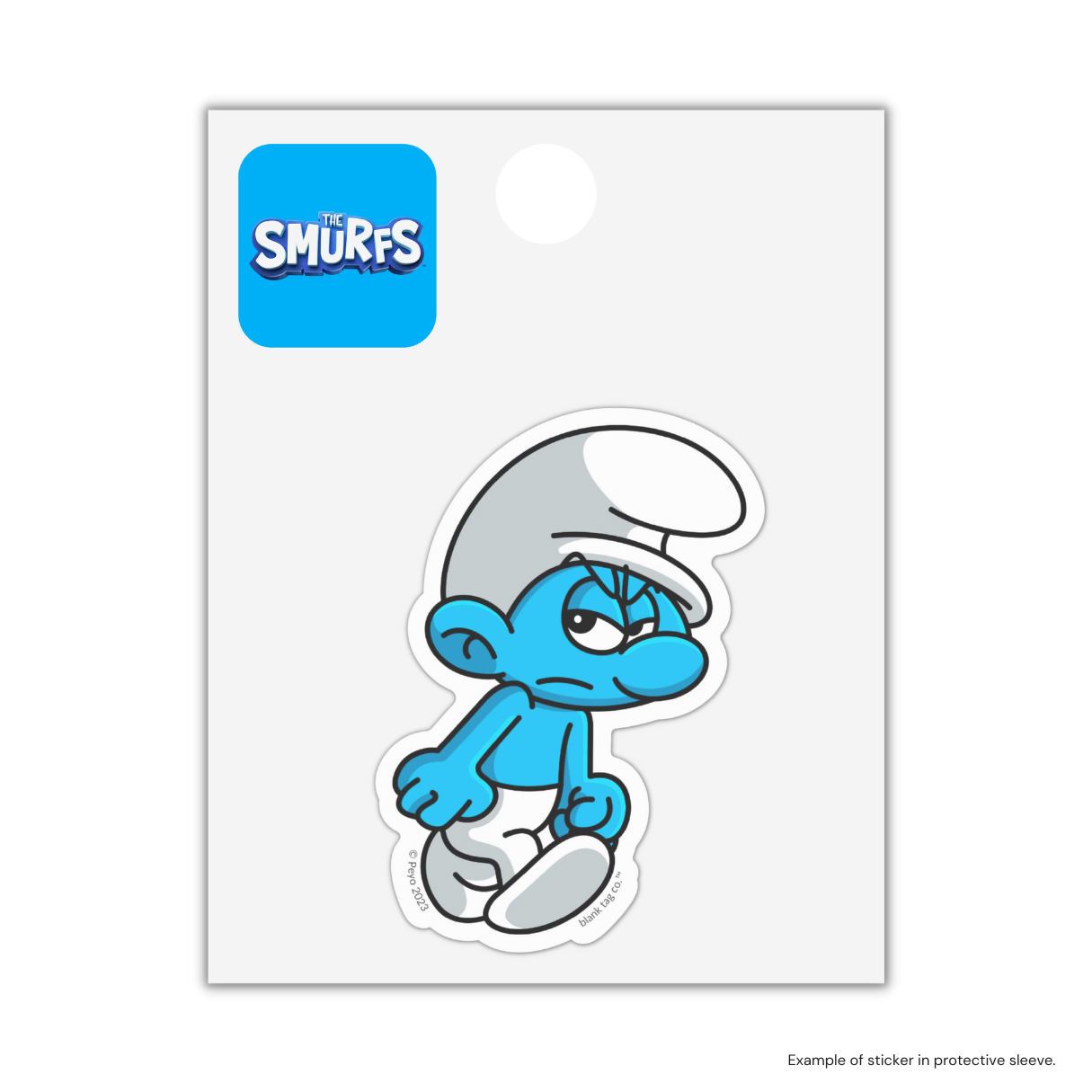 The Grouchy Smurf Sticker