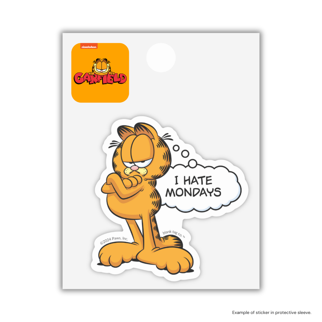 The I Hate Mondays Garfield Sticker