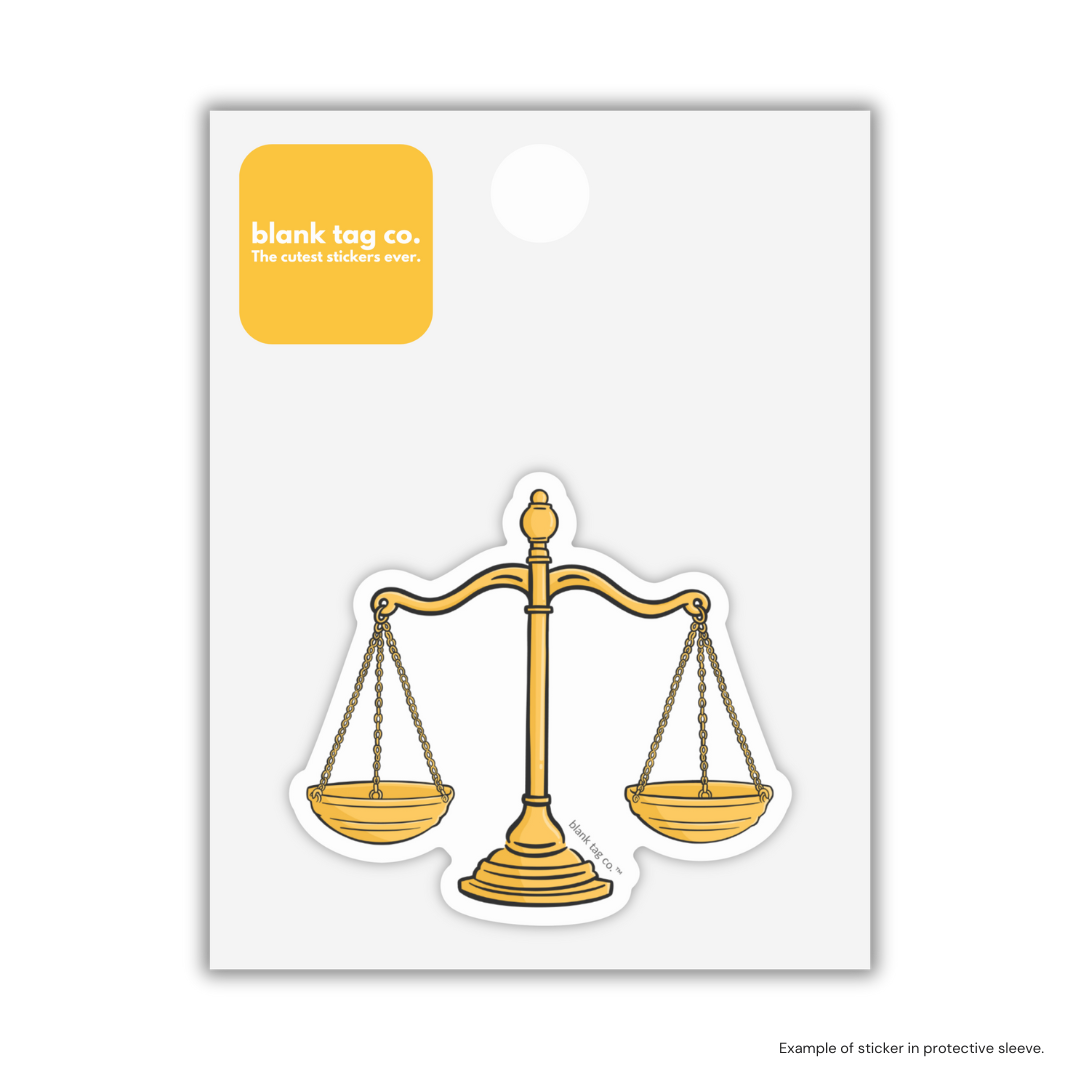 The Scales of Justice Sticker